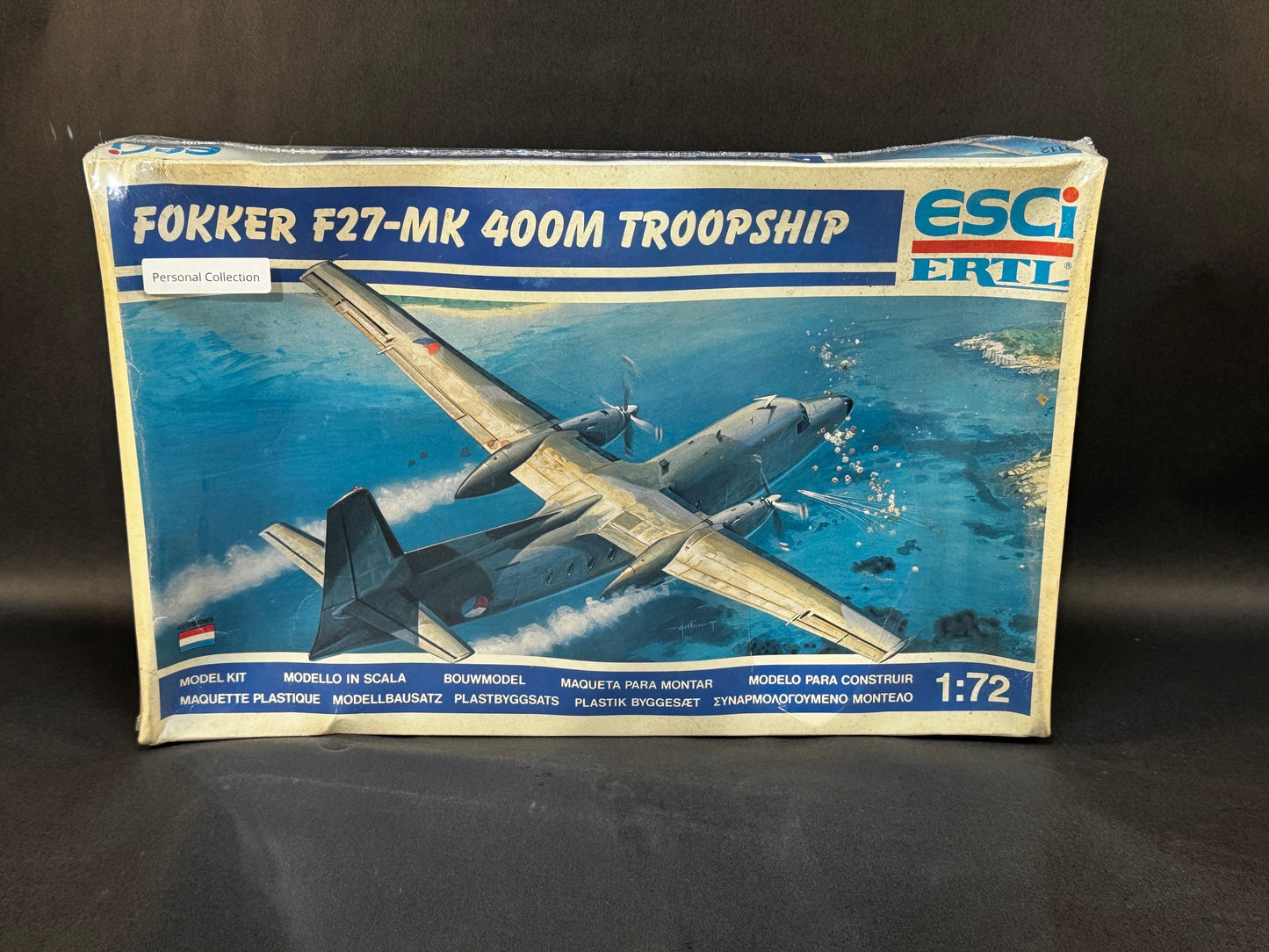 ESCI ERTL Model Kit 9112 1:72 Scale Fokker F27-MK 400M Troopship