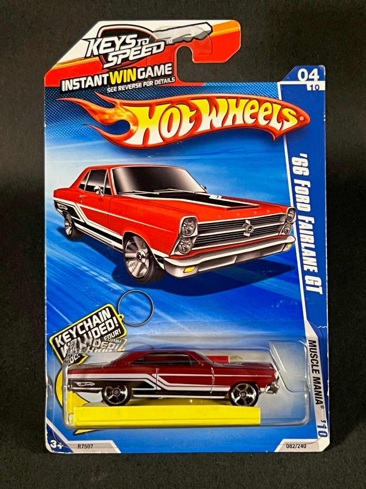 Hot Wheels 2009 Muscle Mania '10 #4 '66 Ford Fairlane GT, Red