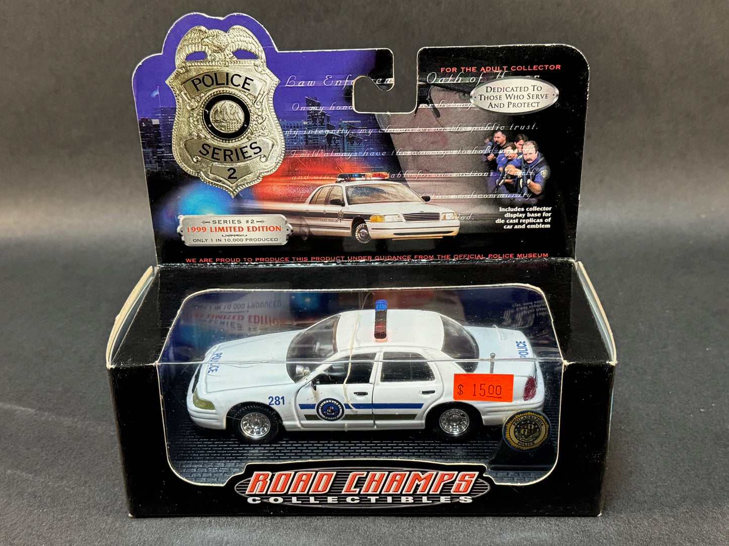 1999 Road Champs Collectibles Police Series 2 Philadelphia Police, White