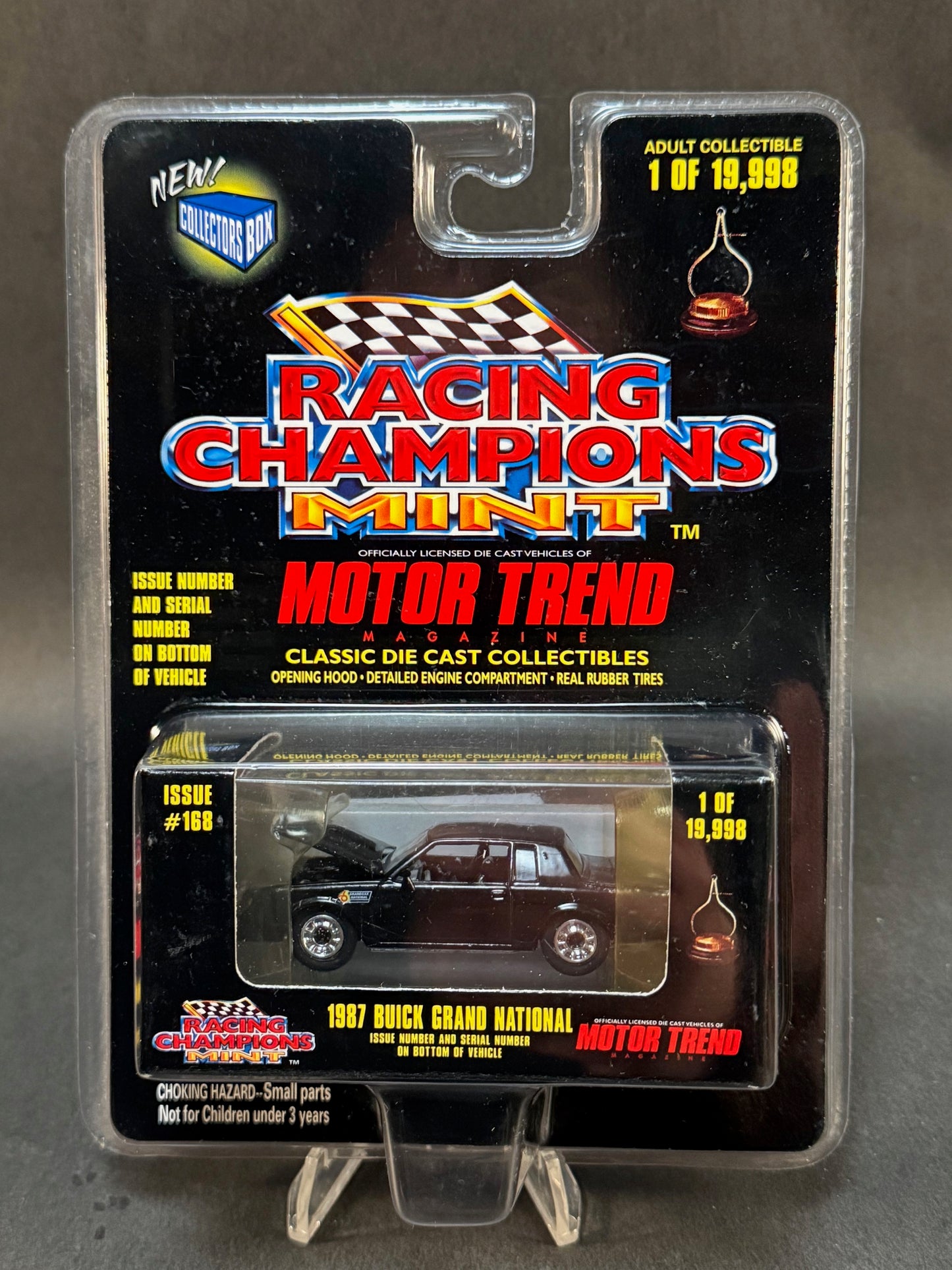 1998 Racing Champions MINT Motor Trend #168 1987 Buick Grand National, Black