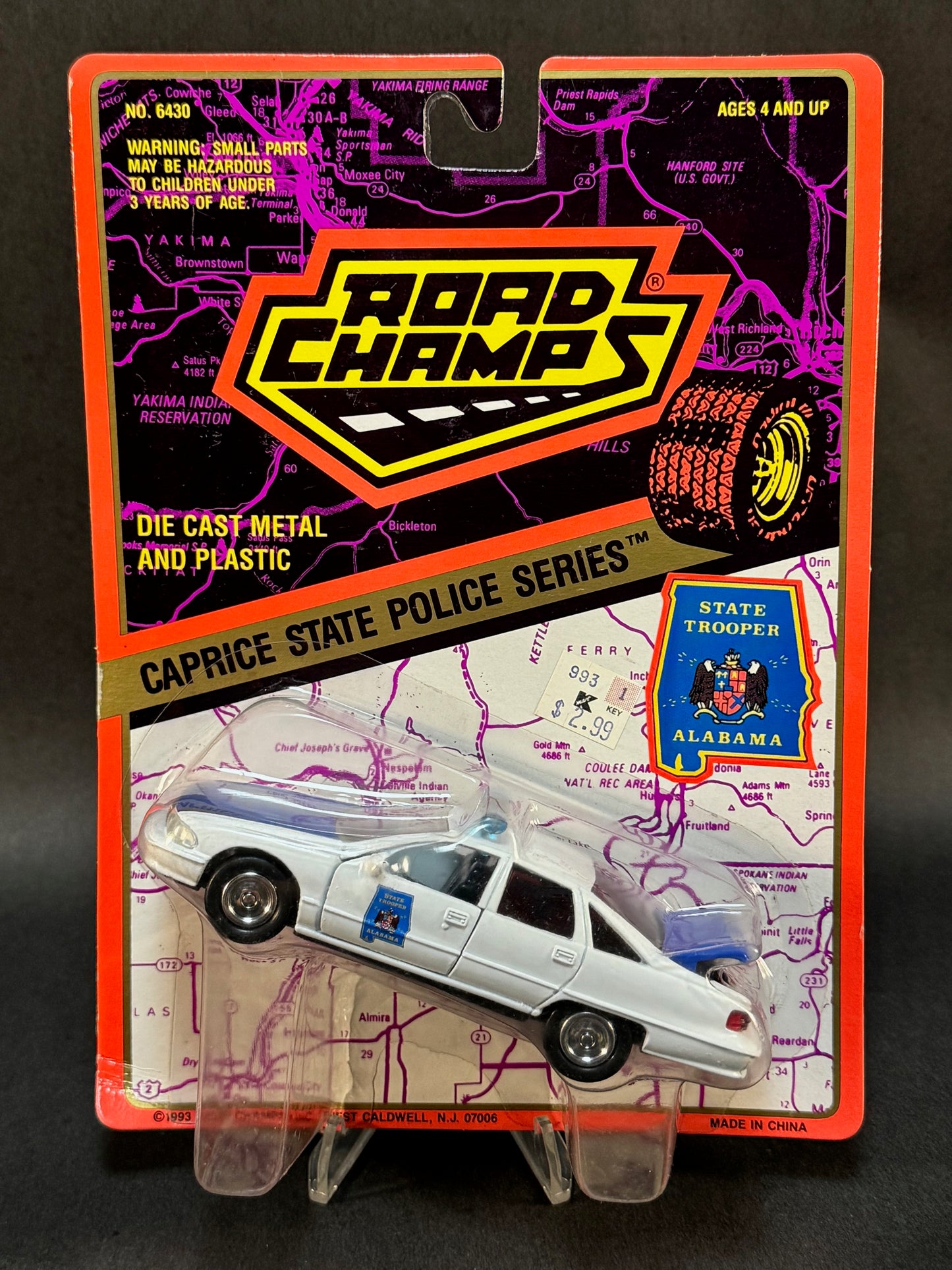 1993 Road Champs Caprice State Police Series Alabama State Trooper, White and Blue