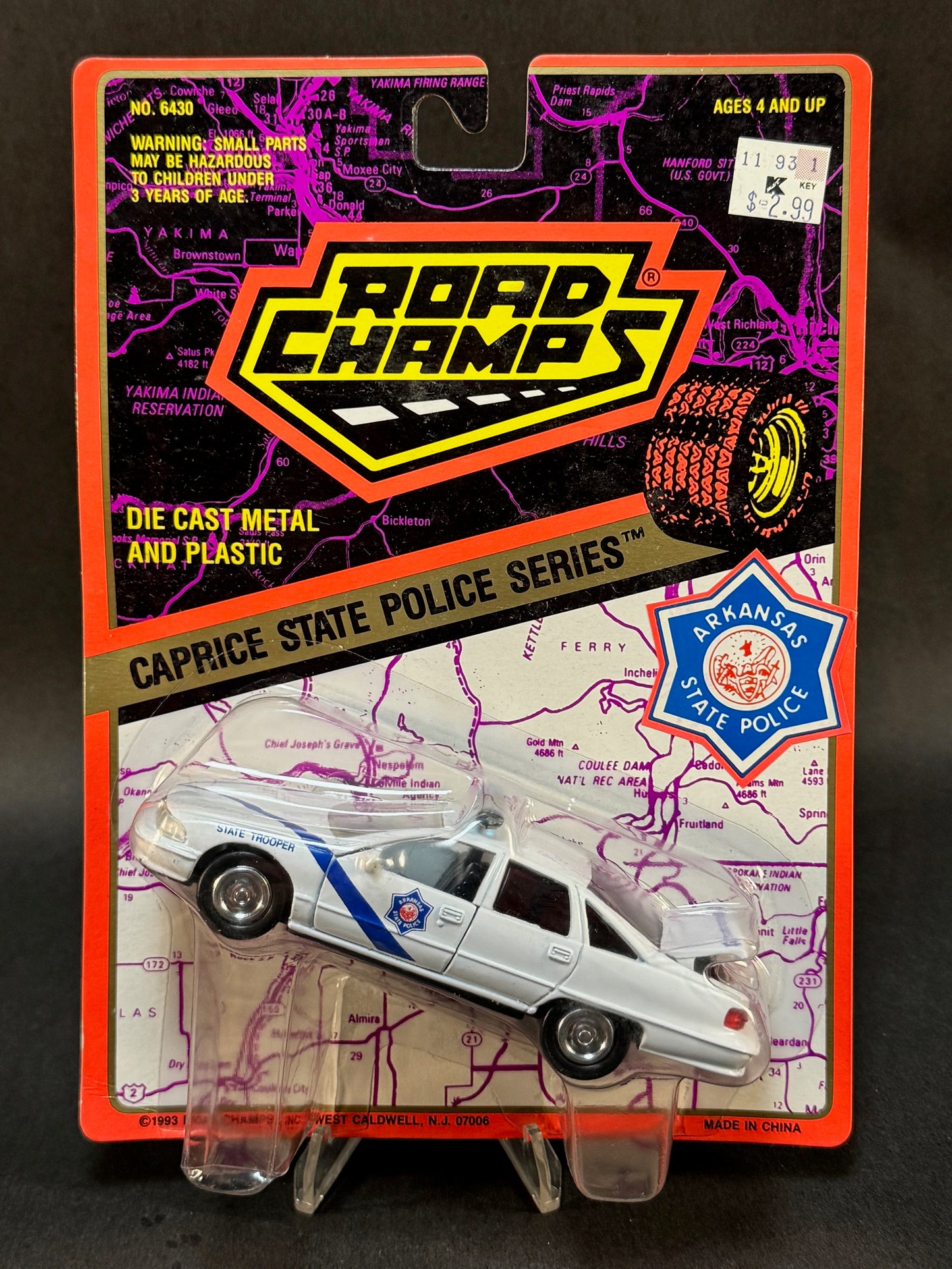 1993 Road Champs Caprice State Police Series Arkansas State Police Trooper, White