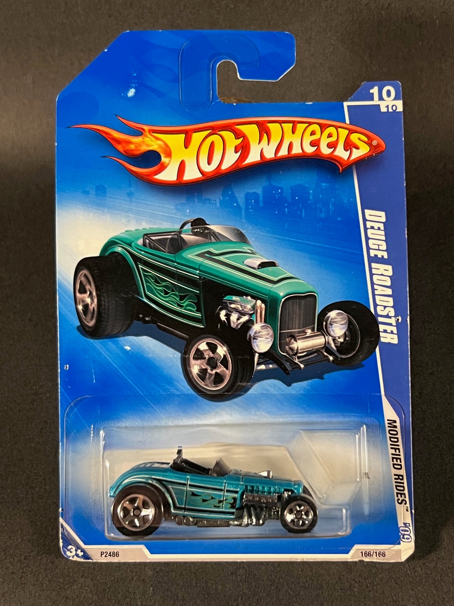 Hot Wheels 2008 Modified Rides '09 10/10 #166 Deuce Roadster, Blue
