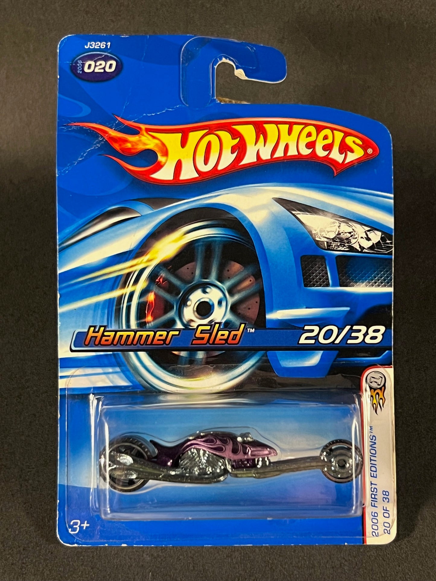 Hot Wheels #020 2006 First Editions Hammer Sled, Purple