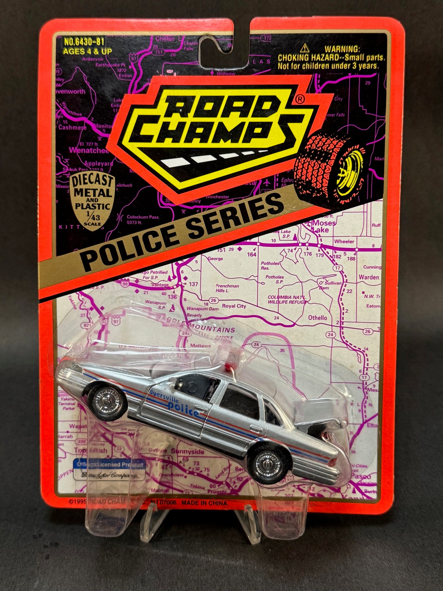 1995 Road Champs Police Car Collector's Series Dyersville Iowa Police, Silver
