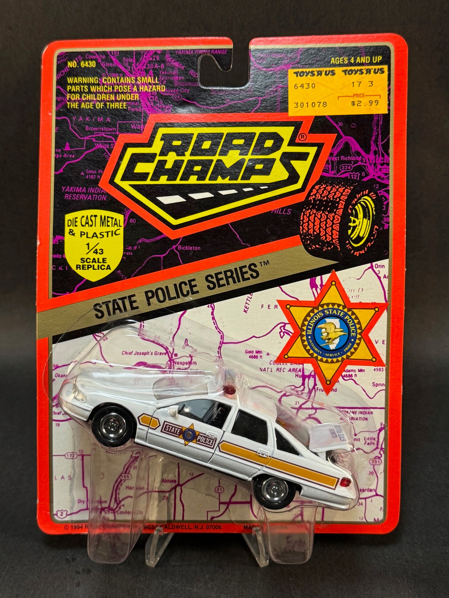 1994 Road Champs State Police Collector's Series Illinois State Police, White