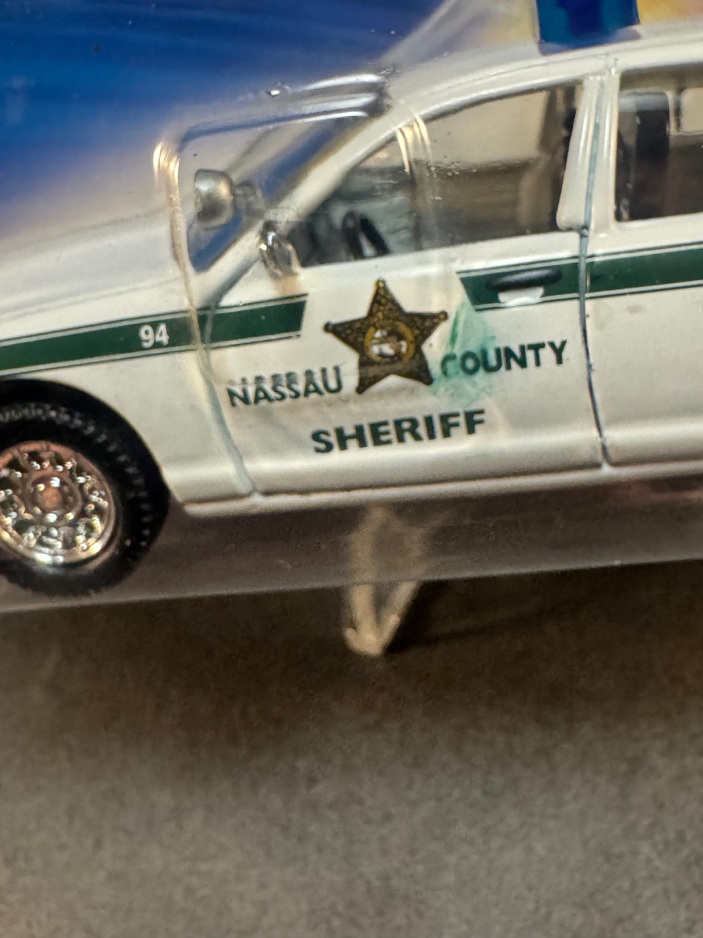2000 Road Champs Police Collection Cruiser Series Nassau Country Florida Sheriff *Smudged Logo