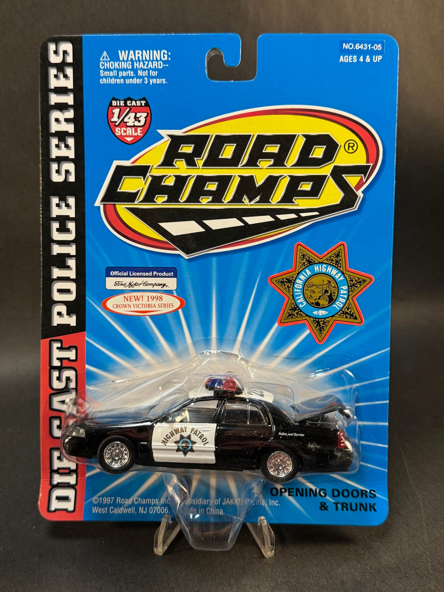1997 Road Champs Crown Victoria Series California Highway Patrol, Black and White