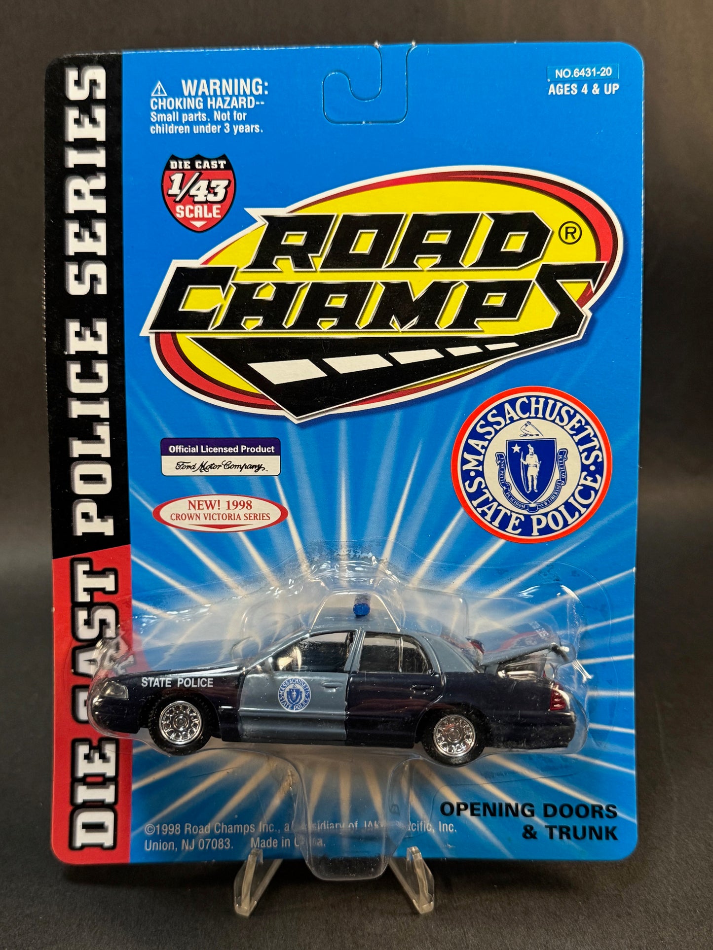 1997 Road Champs Crown Victoria Series Massachusetts State Police, Blue