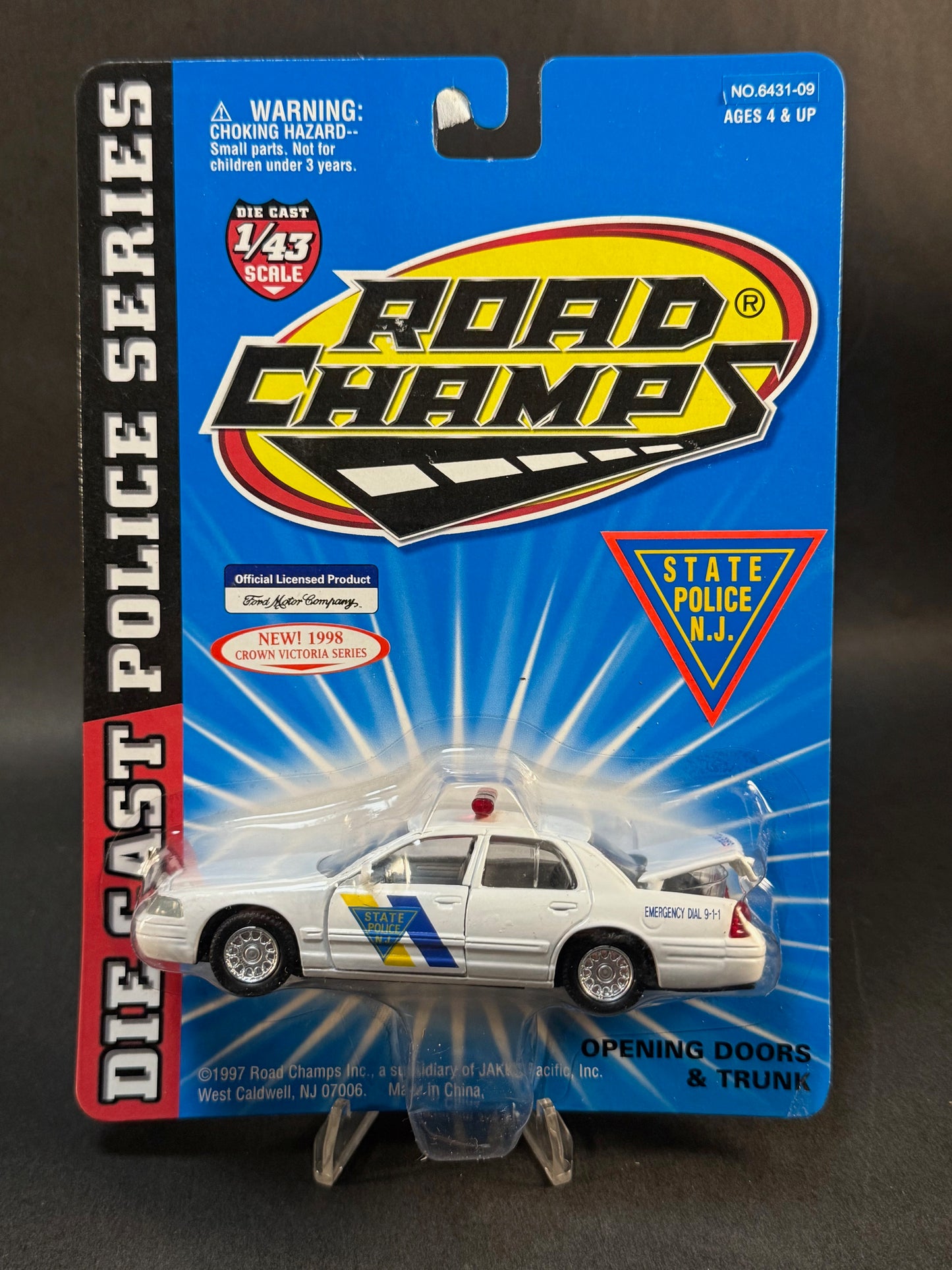 1997 Road Champs Crown Victoria Series New Jersey NJ State Police, White