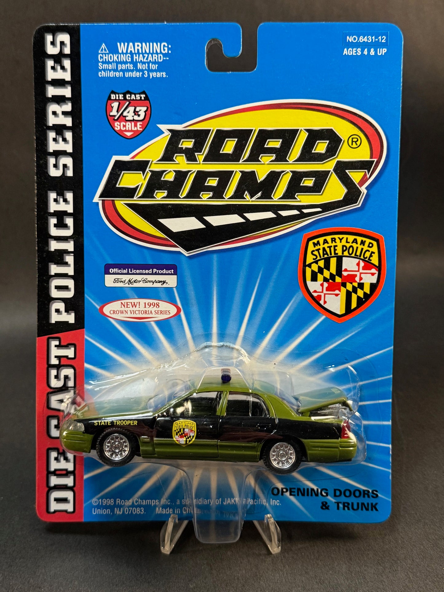 1998 Road Champs Crown Victoria Series Maryland State Police, Green and Black