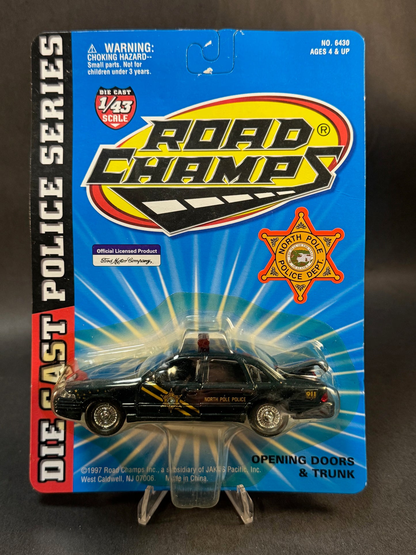 1997 Road Champs Police Series North Pole Alaska Police Department, Black