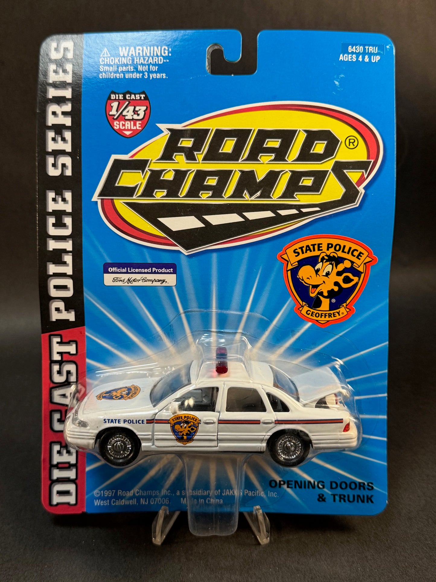 1997 Road Champs Police Series Geoffrey State Police, White