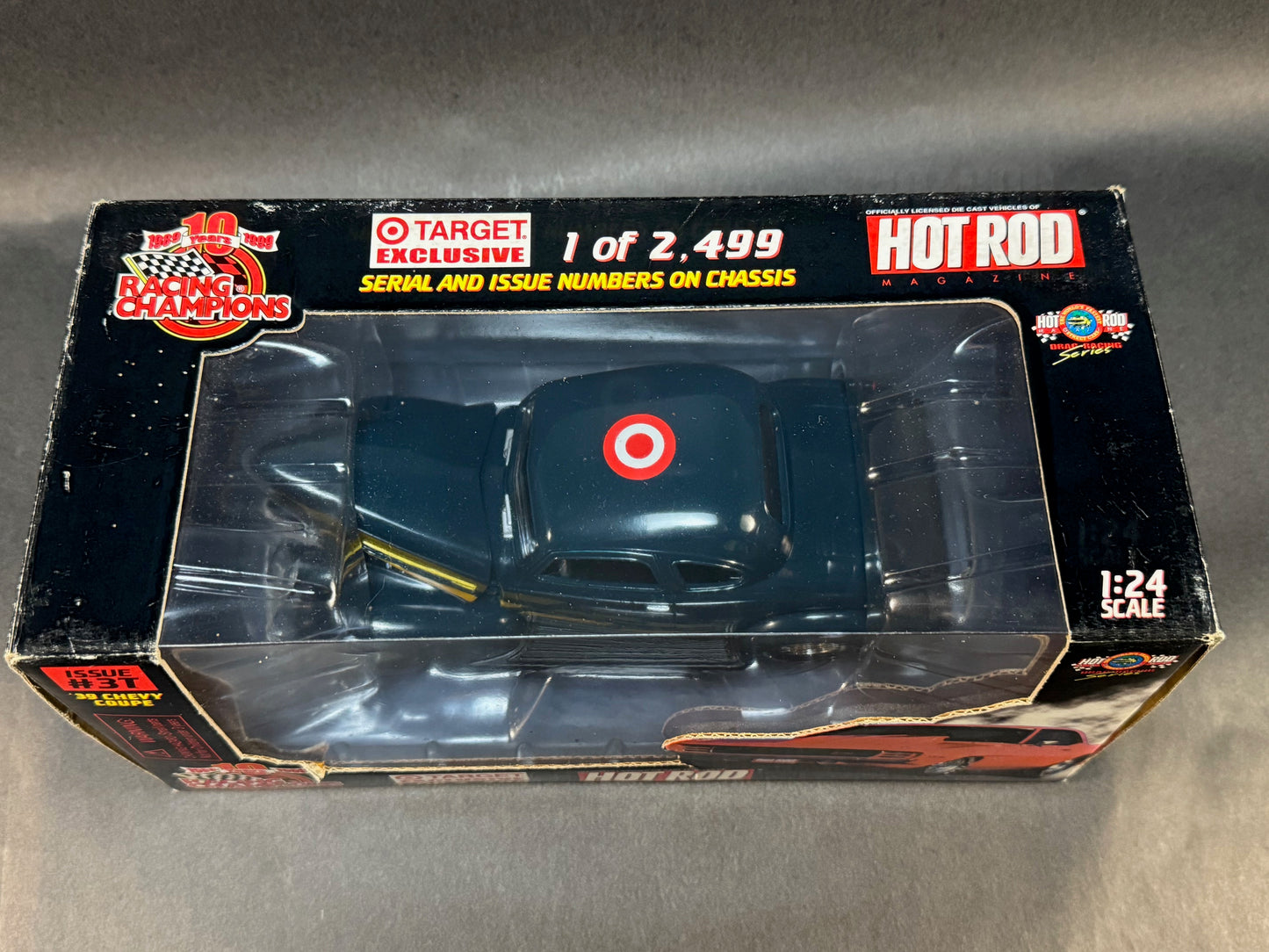 1999 Racing Champions 1:24 Hot Rod Magazine #3T '32 Ford Coupe, Blue