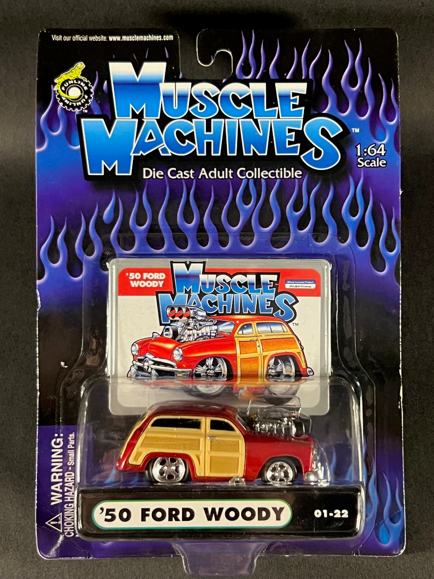 2000 Muscle Machines 01-22 '50 Ford Woody, Red