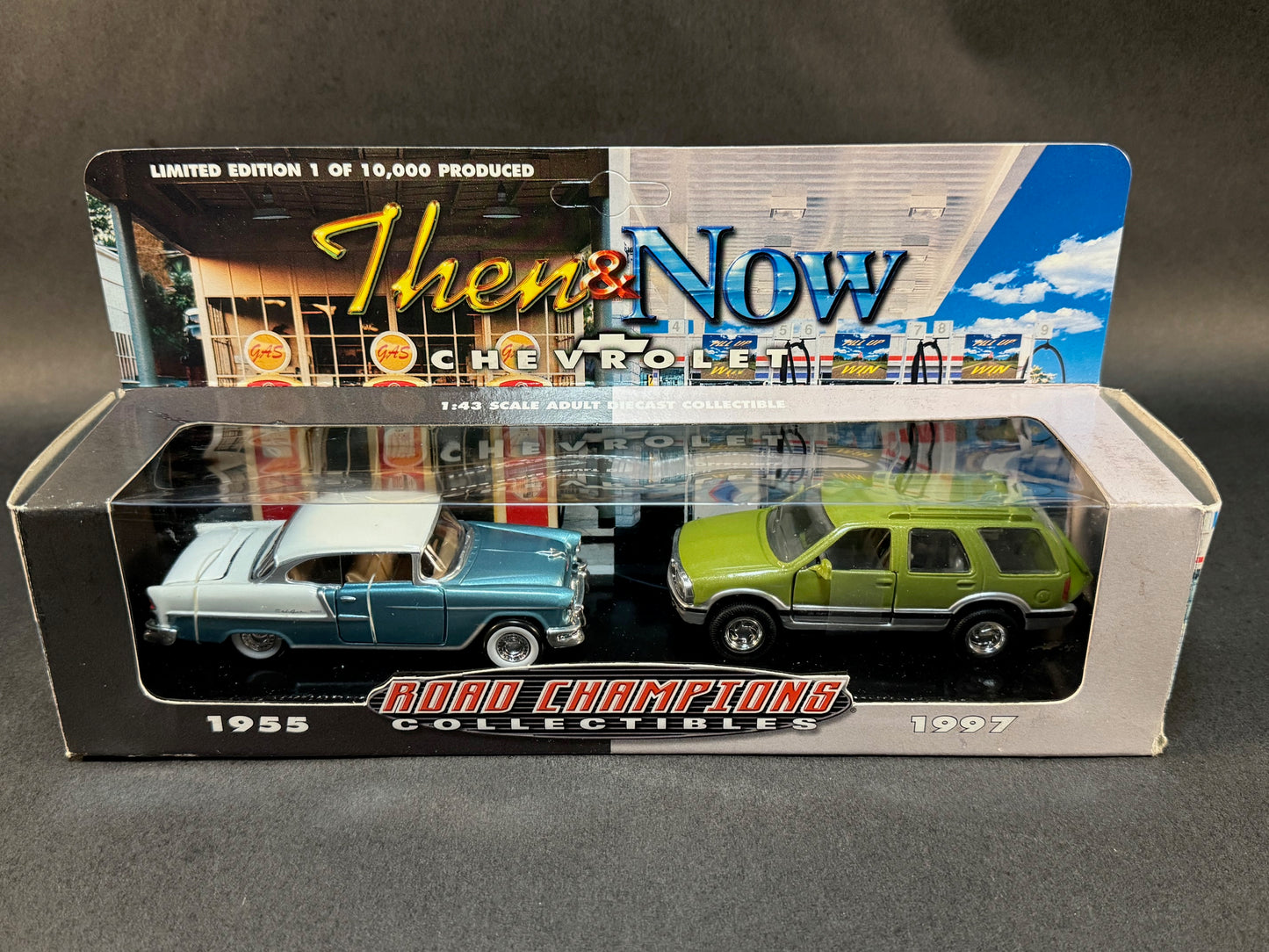 1999 Road Champions Collectibles Then & Now 1955 and 1997 Chevrolets