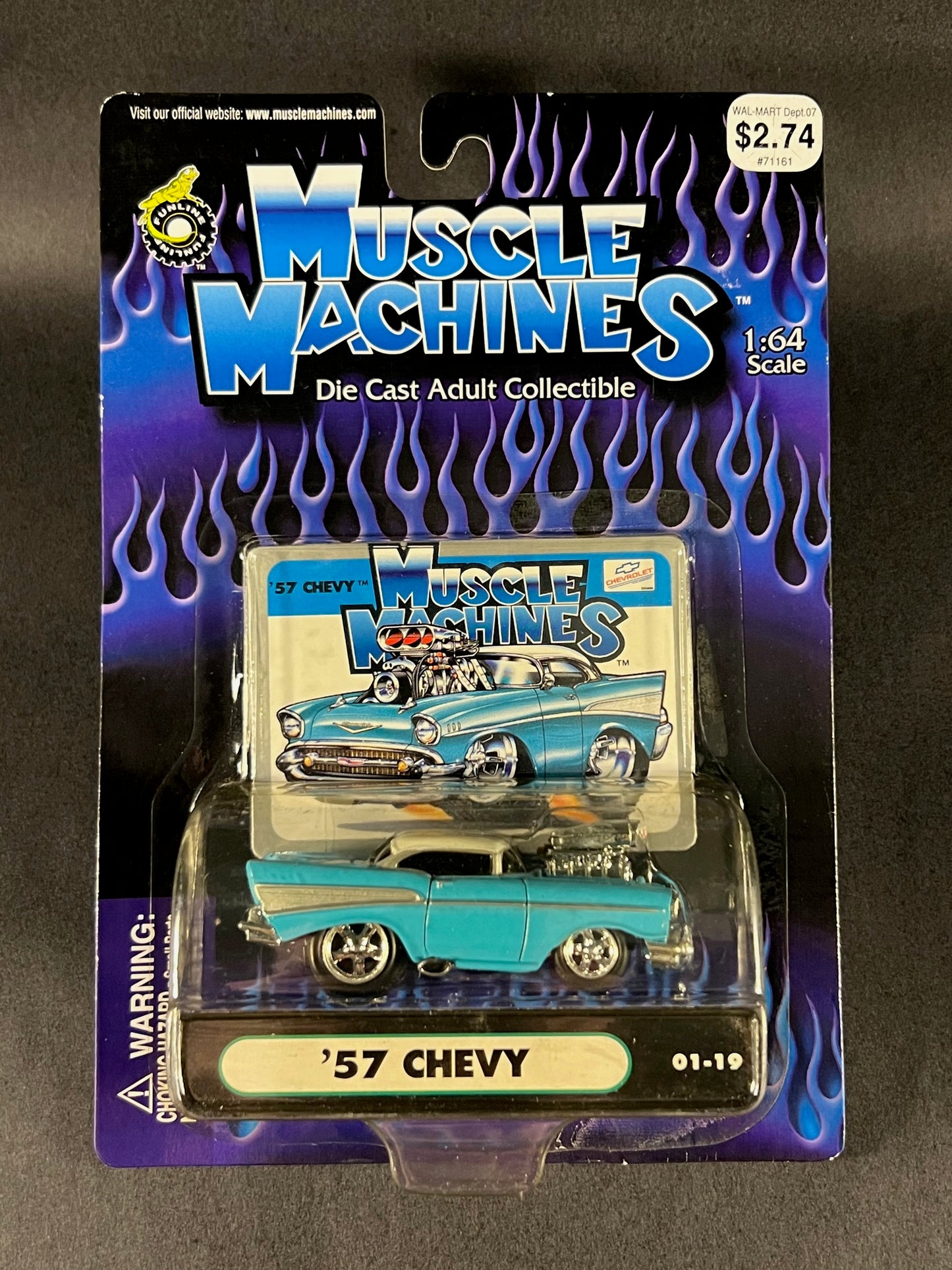 2000 Muscle Machines 01-19 '57 Chevy, Blue