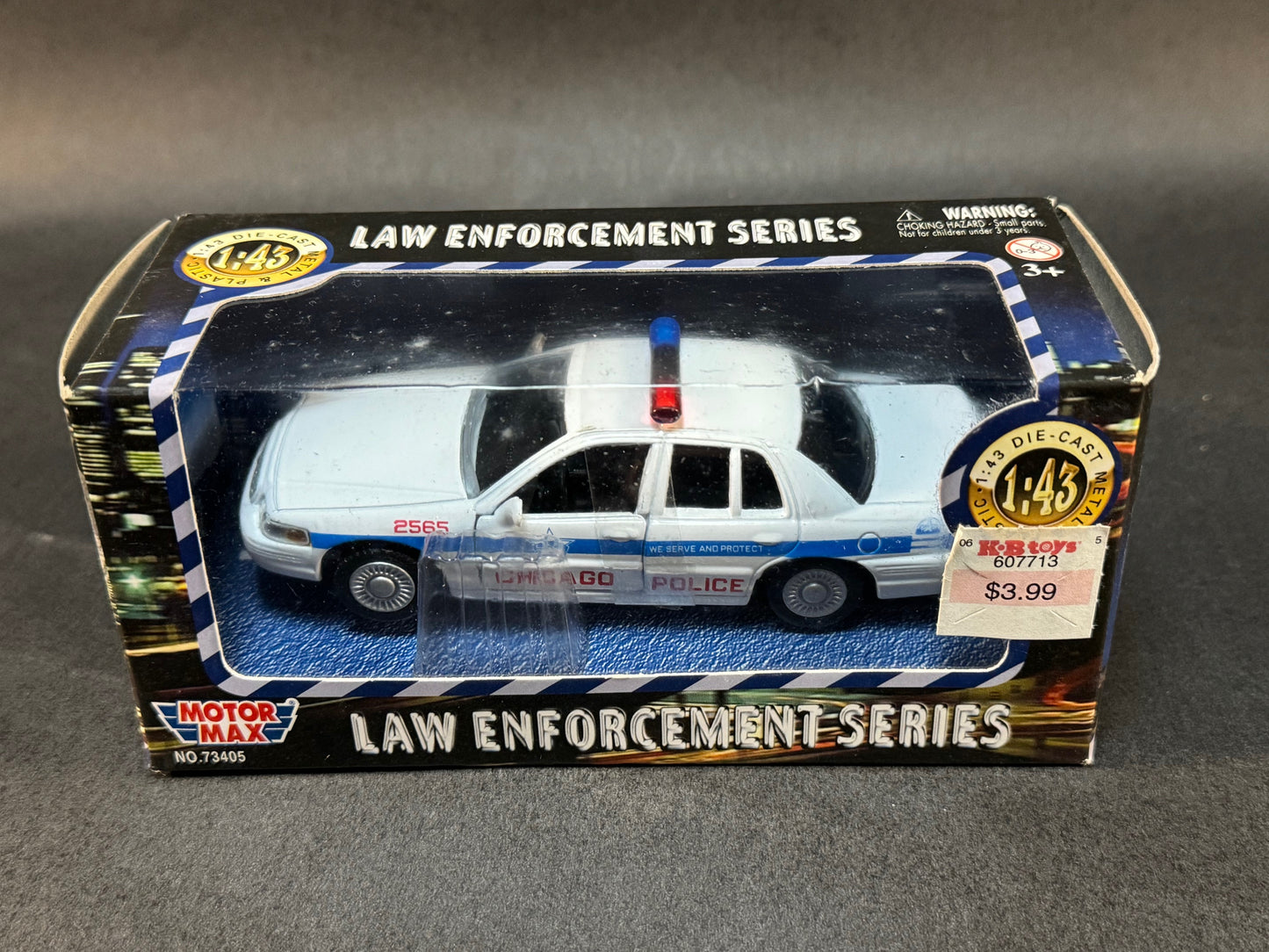 2002 Motor Max 1:43 Law Enforcement Series Chicago Police, White