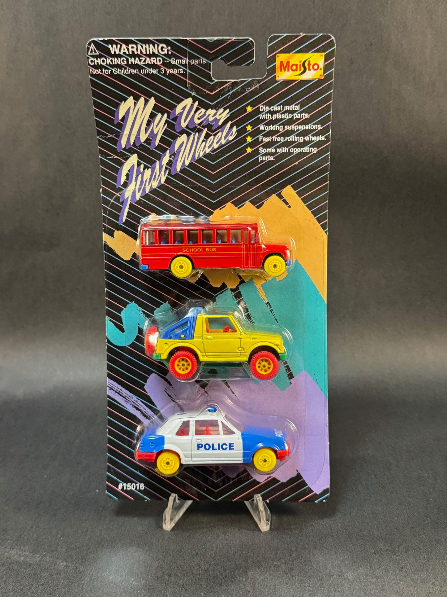 1995 Maisto My Very First Wheels 3 Car Set