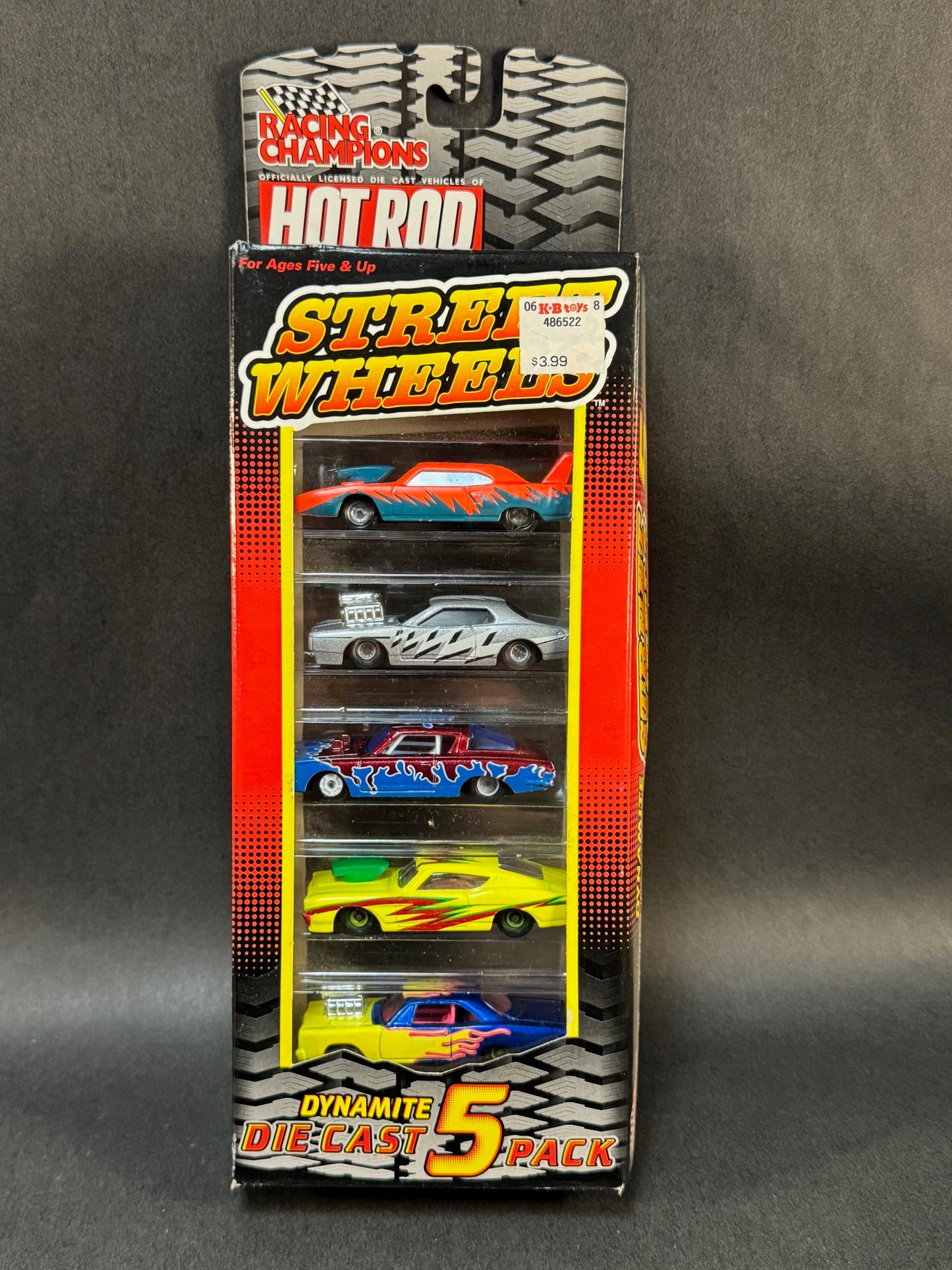 1998 Racing Champions Hot Rod Magazine Street Wheels Dynamite Diecast 5 Pack - Version 1