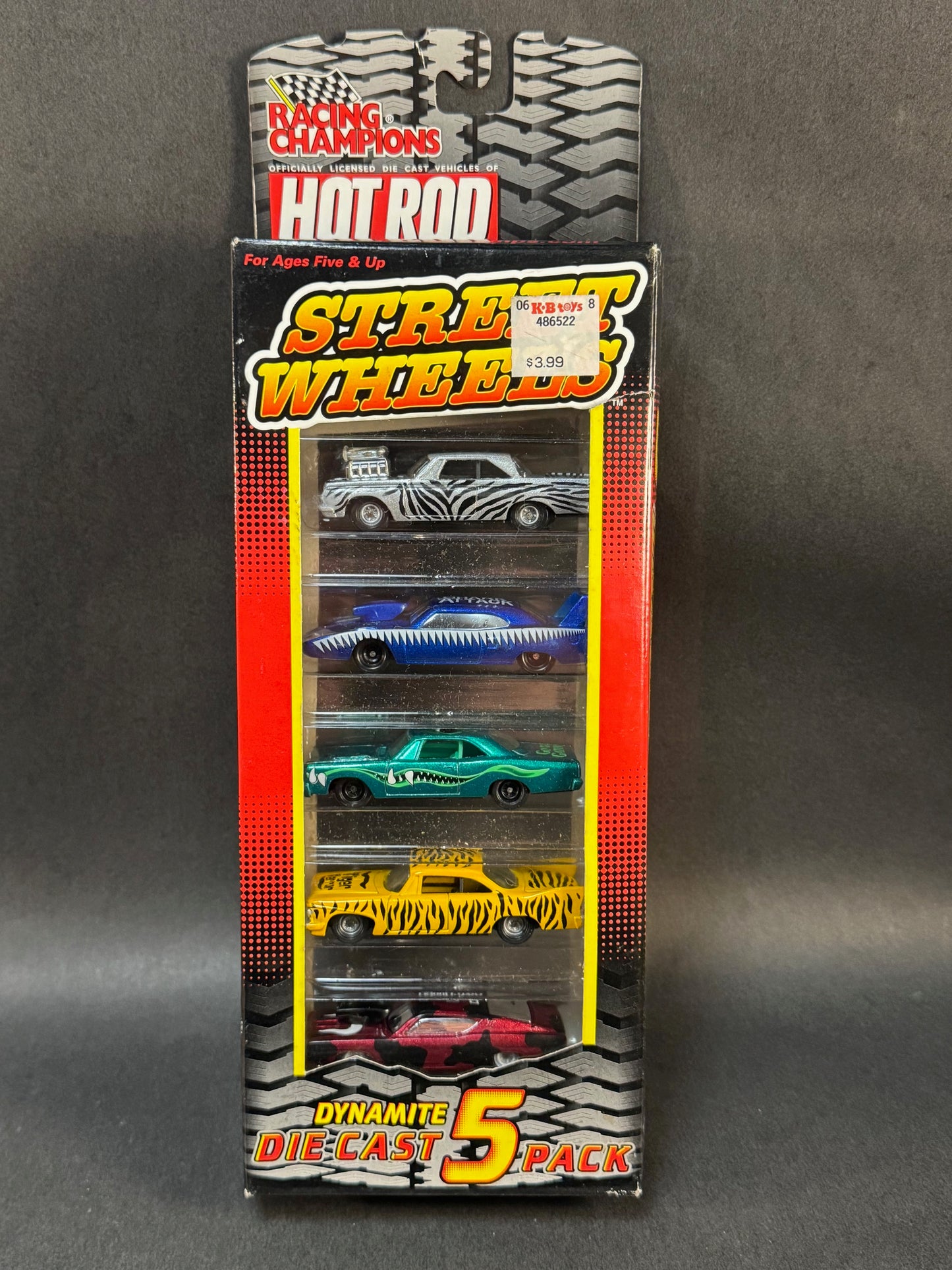 1998 Racing Champions Hot Rod Magazine Street Wheels Dynamite Diecast 5 Pack - Version 4