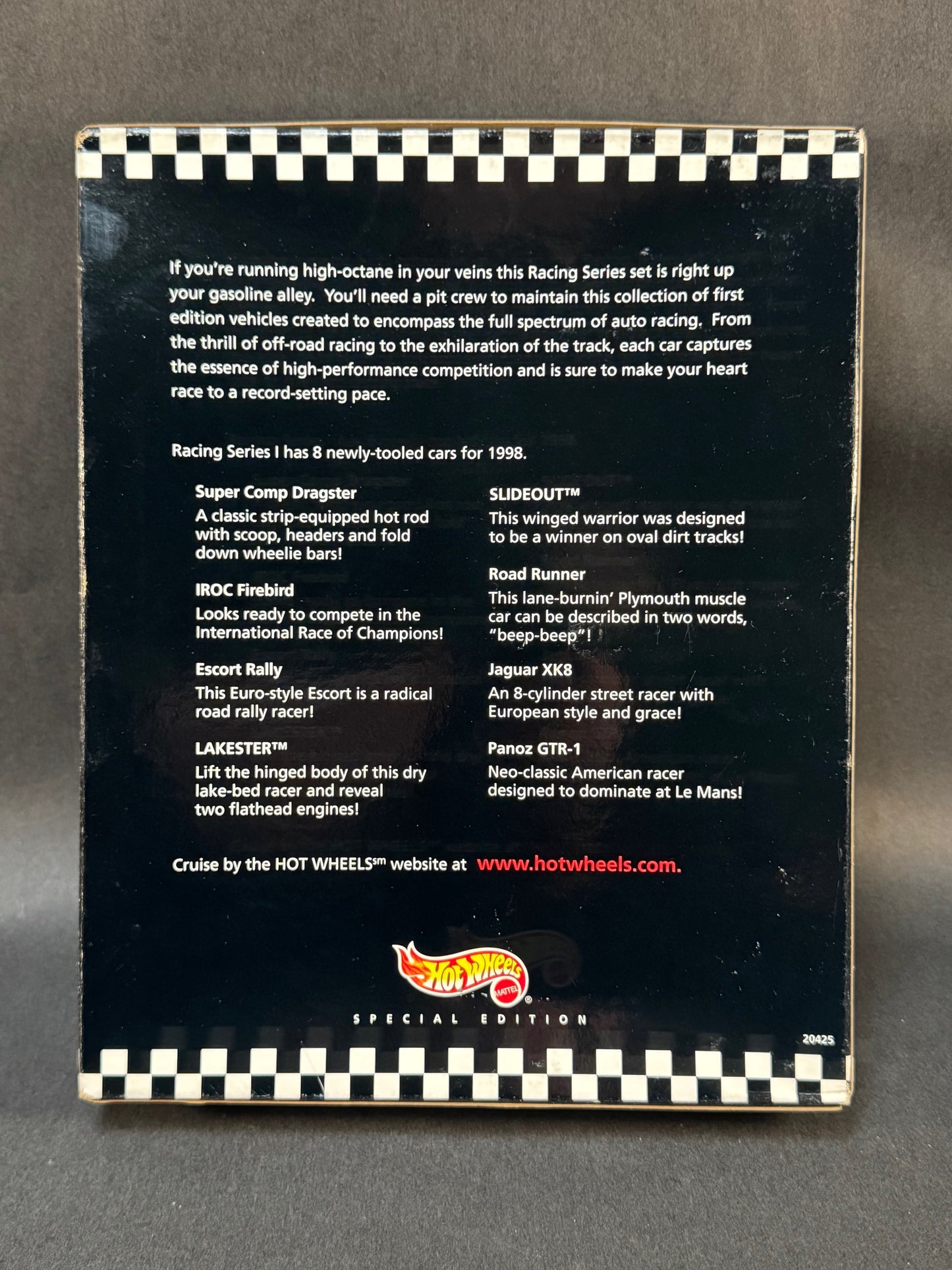 1998 Hot Wheels Special Edition Racing Series I 8 Car Set