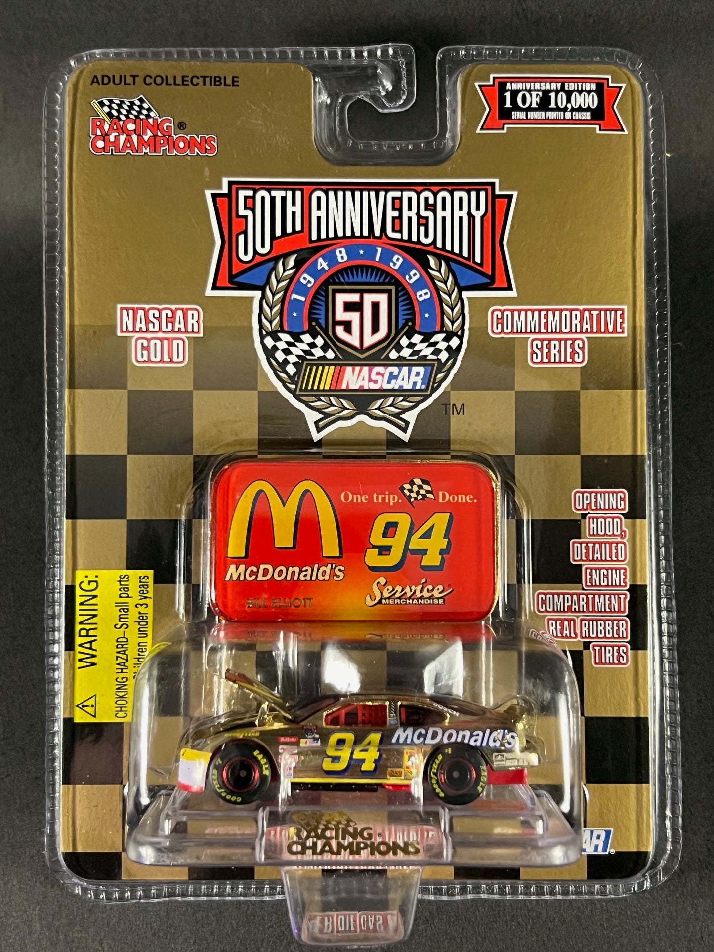 1999 Racing Champions NASCAR Gold McDonald's Bill Elliott #94