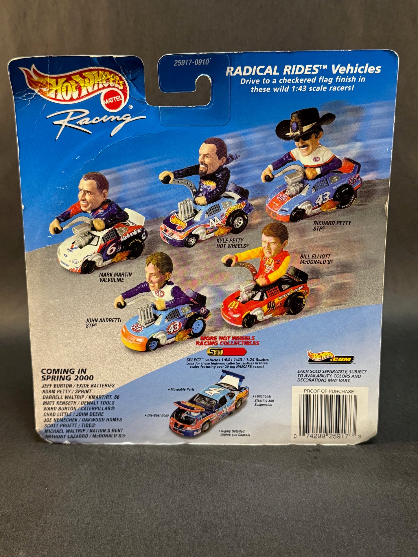 1999 Hot Wheels Racing 1:43 Scale Radical Rides #43 STP Richard Petty