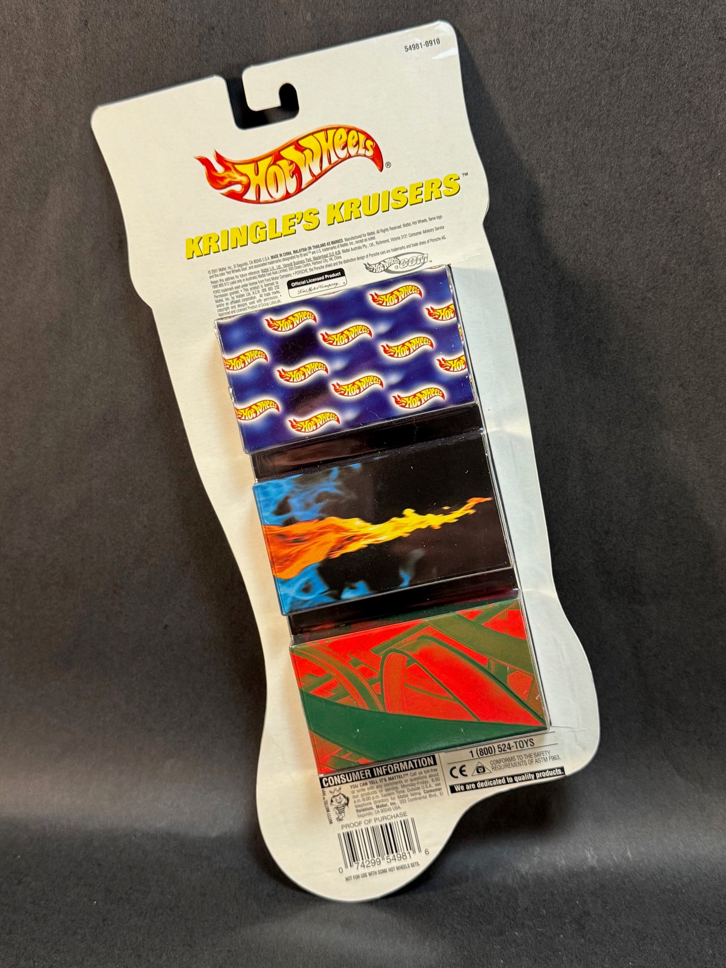 2001 Hot Wheels Kringle's Kruisers 3 Gift Box/Car Set