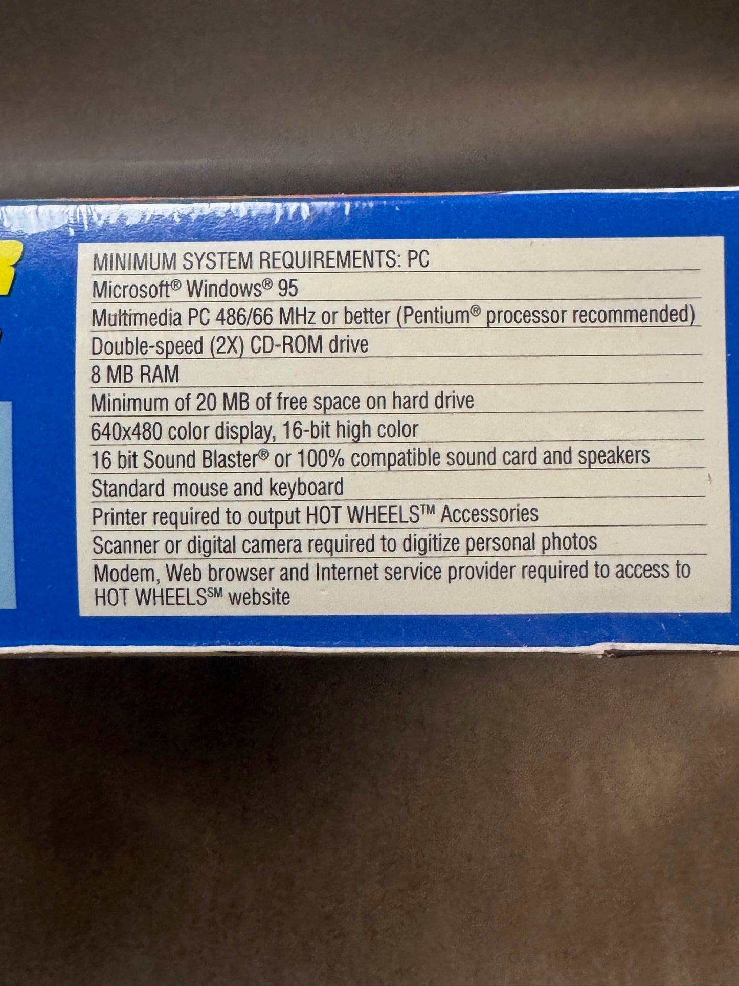 1997 Hot Wheels Custom Car Designer CD-ROM with Volkswagen Drag Bus, White