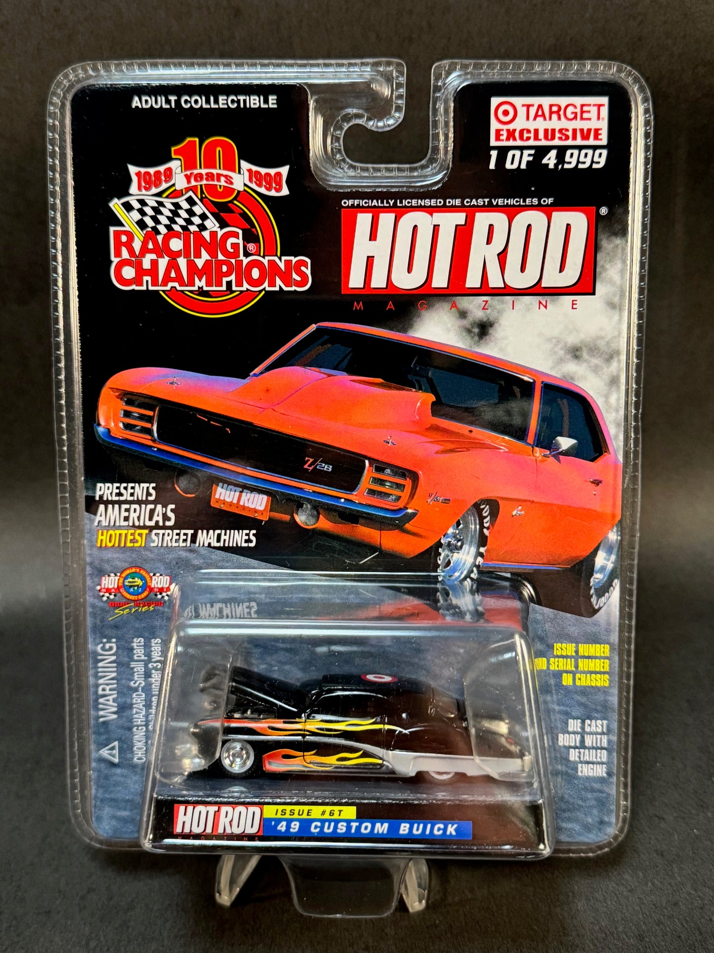 1999 Racing Champions Hot Rod Magazine #6T '49 Custom Buick, Black