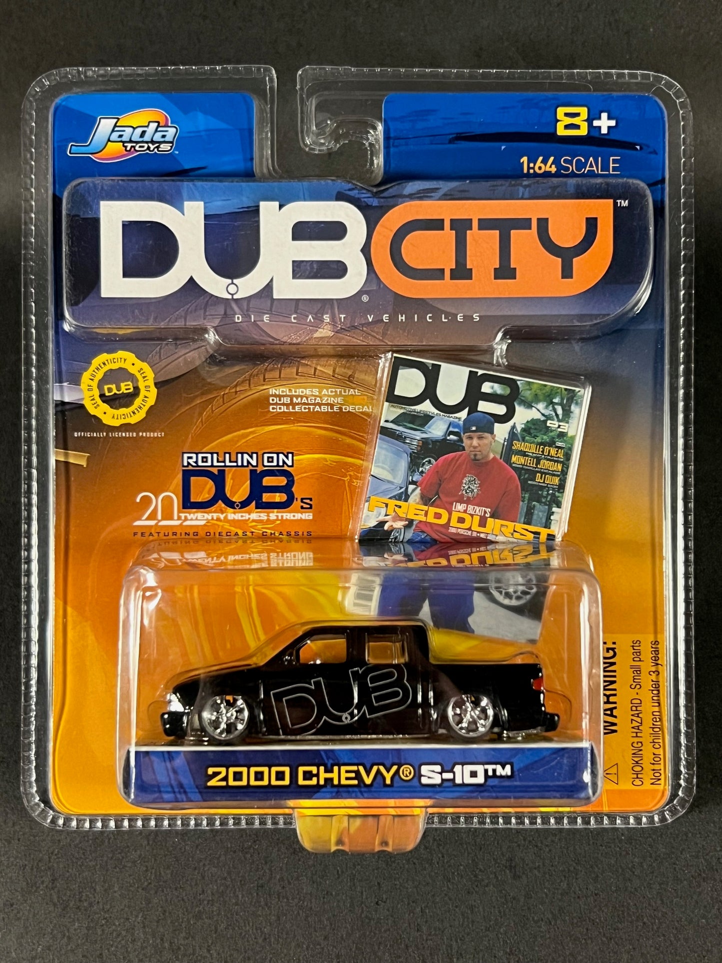 2002 Jada Toys Dub City Fred Durst 2000 Chevy S-10, Black