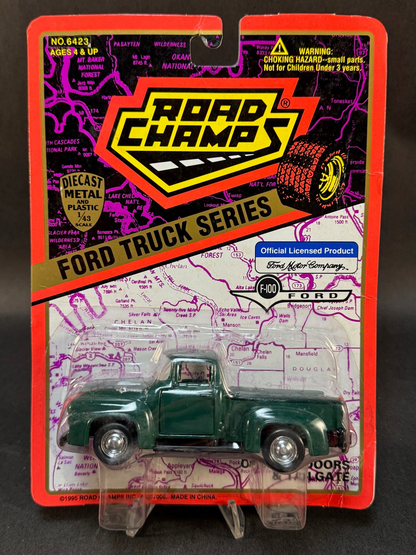 1995 Road Champs Ford Truck Series 1956 Ford F-100 Pickup Truck, Green