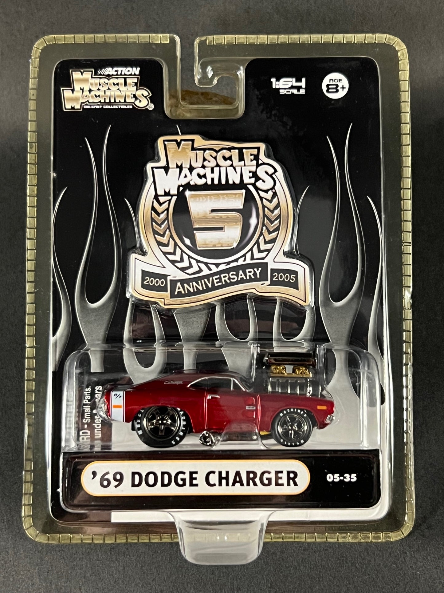2005 Muscle Machines 5 Year Anniversary 05-35 '69 Dodge Charger, Red