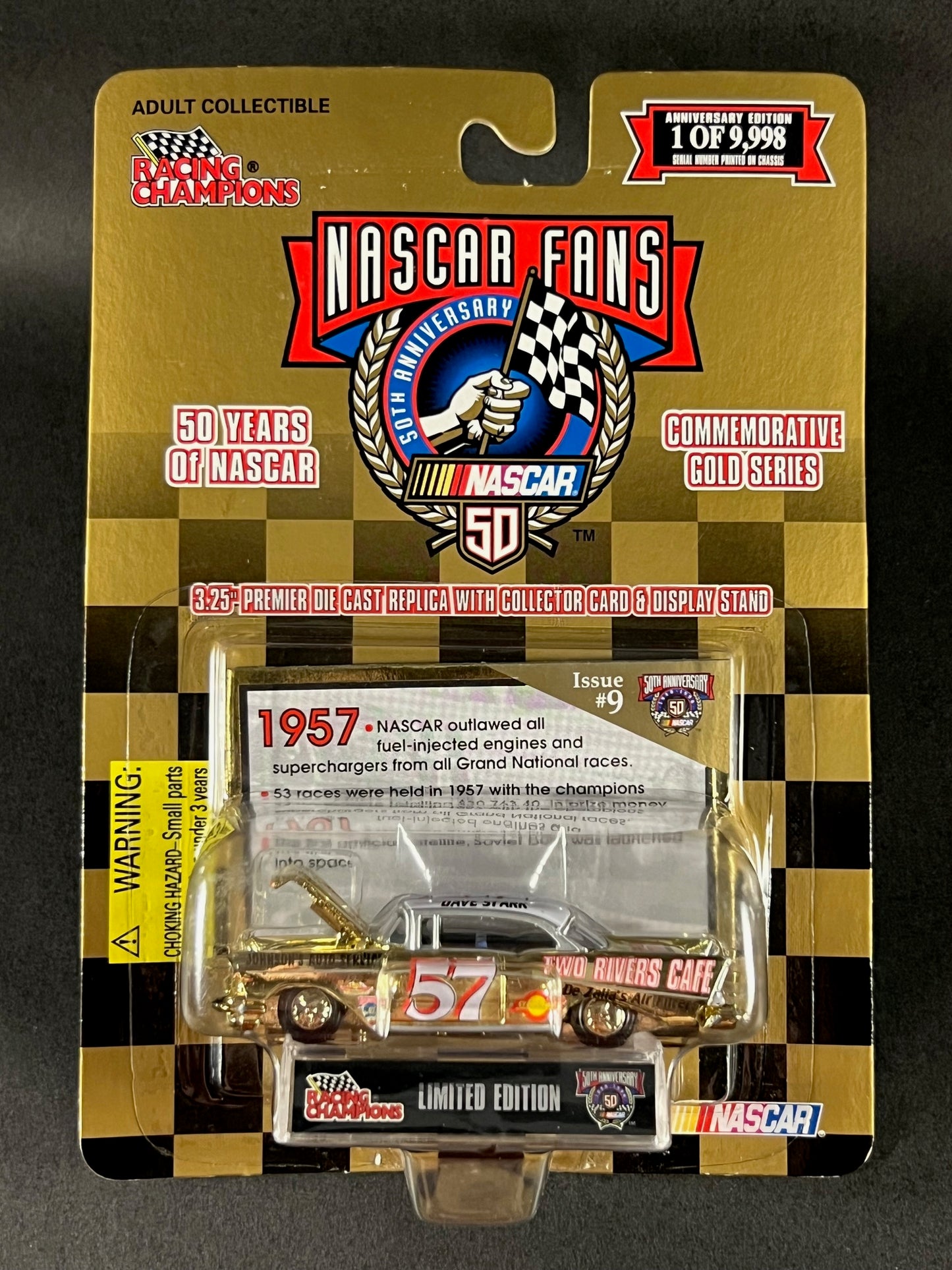 1998 Racing Champions NASCAR Commemorative Gold Issue #9 Dave Stark #57