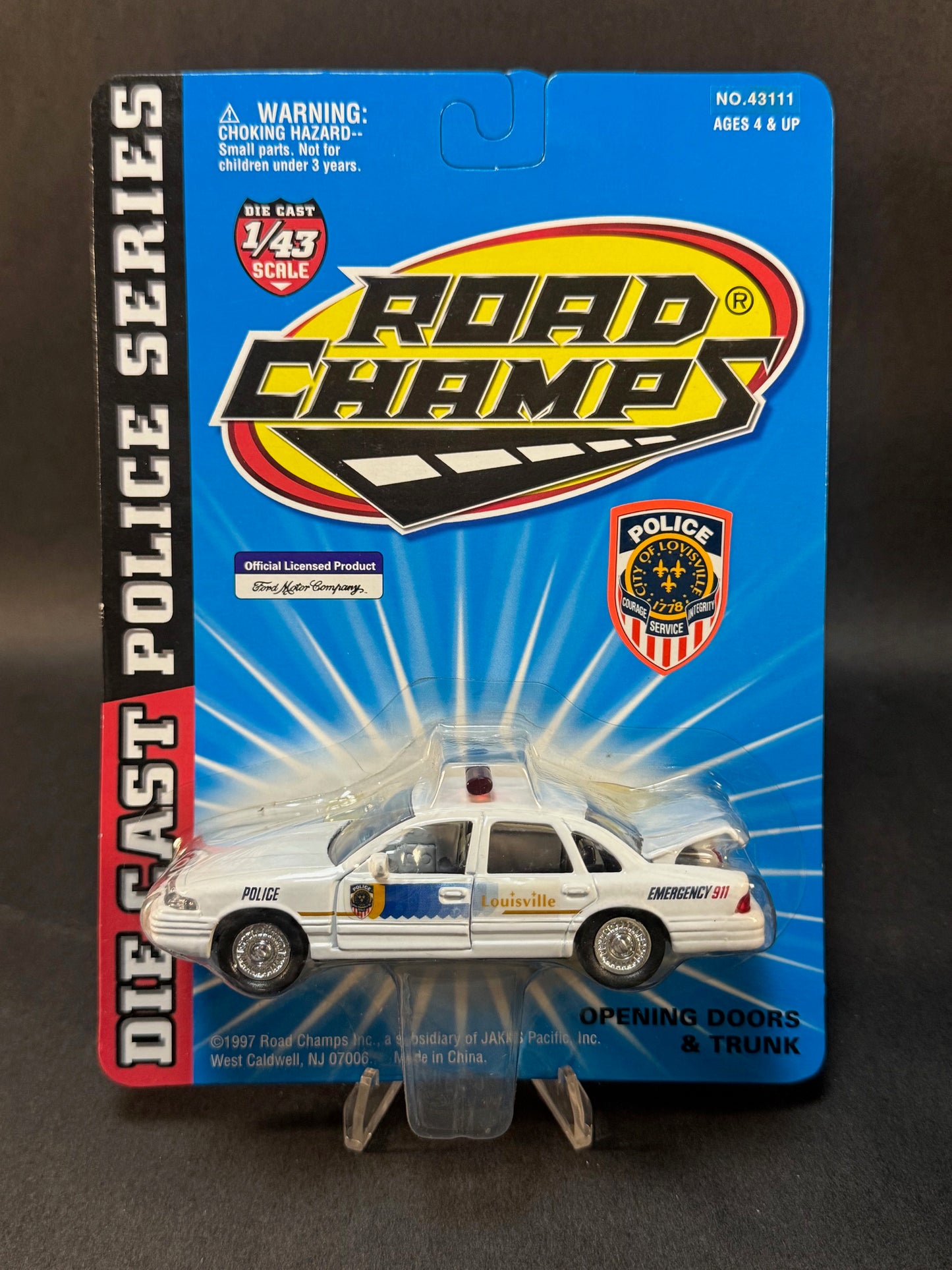 1997 Road Champs Police Series Louisville Police, White