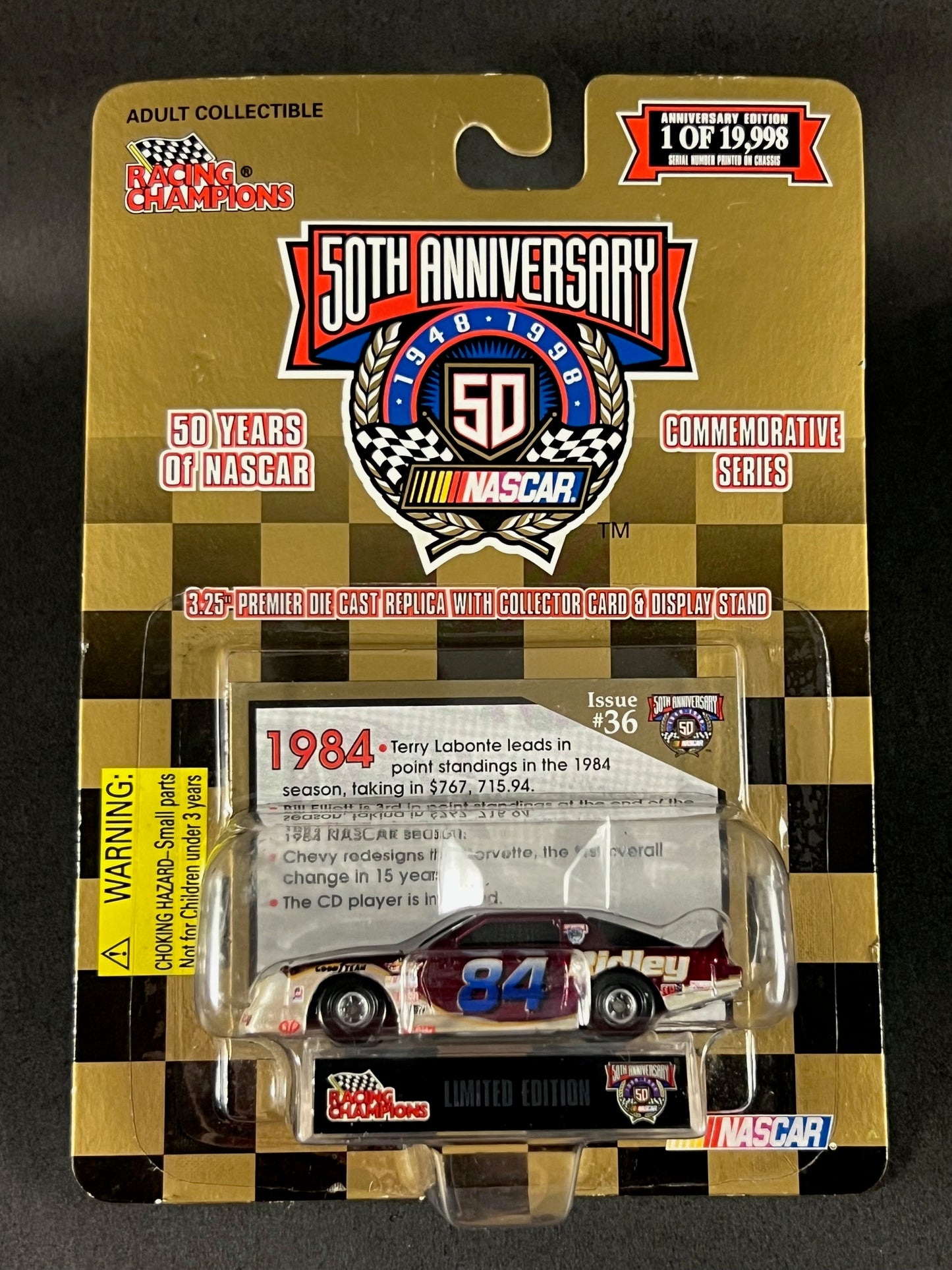 1998 Racing Champions 50 Years of NASCAR Issue #36 Mark Tholl #84