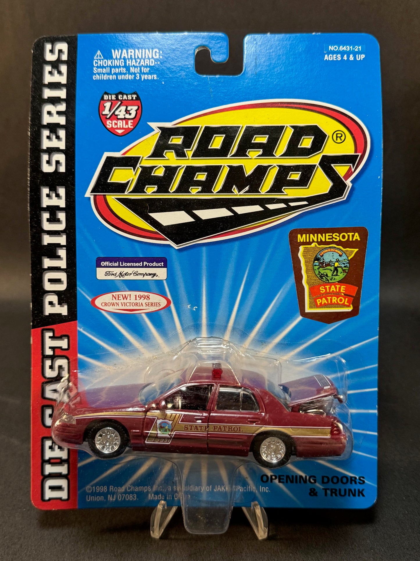 1998 Road Champs Crown Victoria Series Minnesota State Patrol, Red