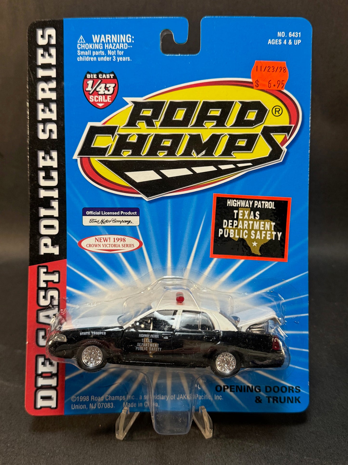 1998 Road Champs Crown Victoria Series Texas Highway Patrol, Black and White