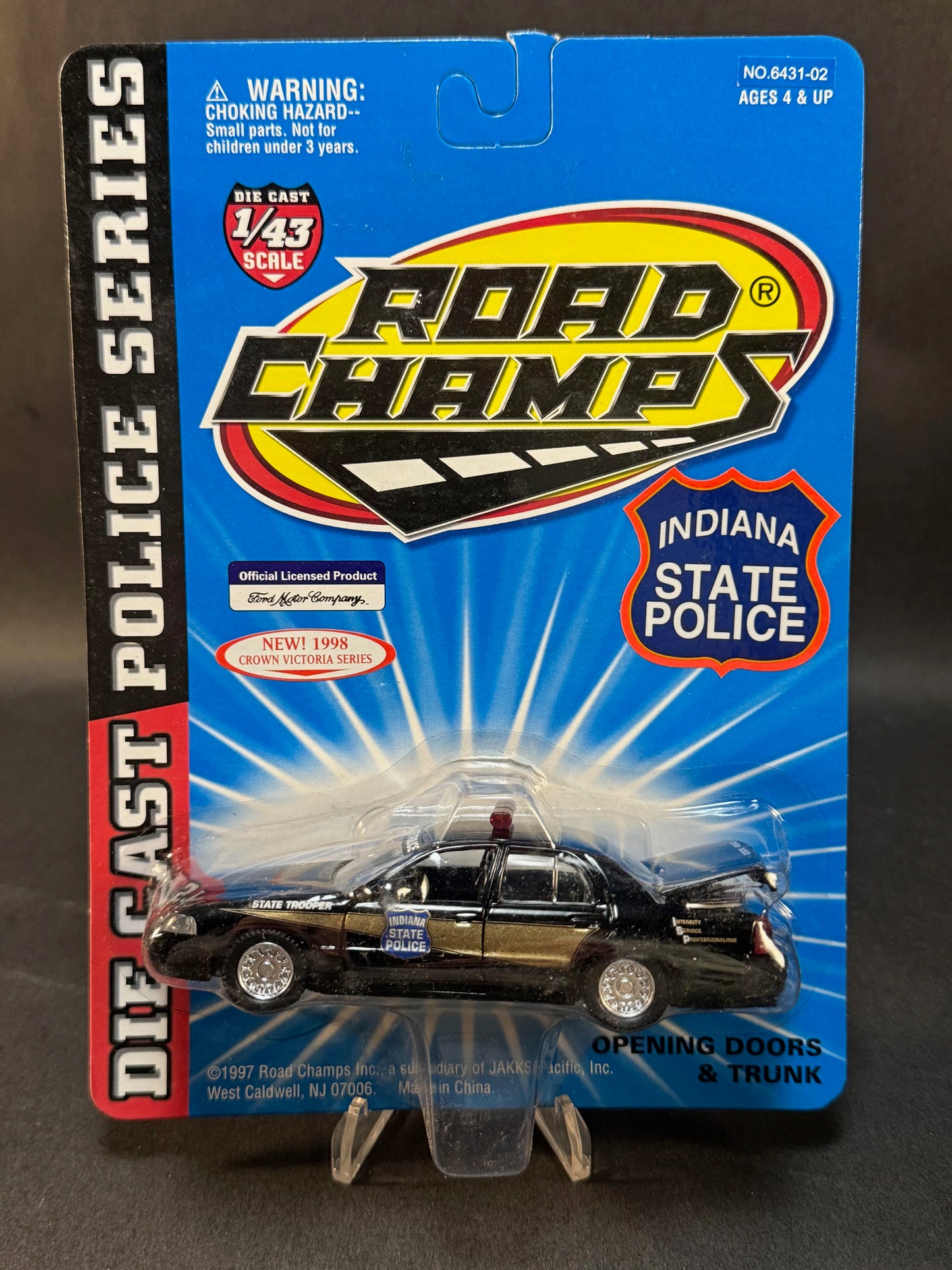 1997 Road Champs Crown Victoria Series Indiana State Police, Black and Gold