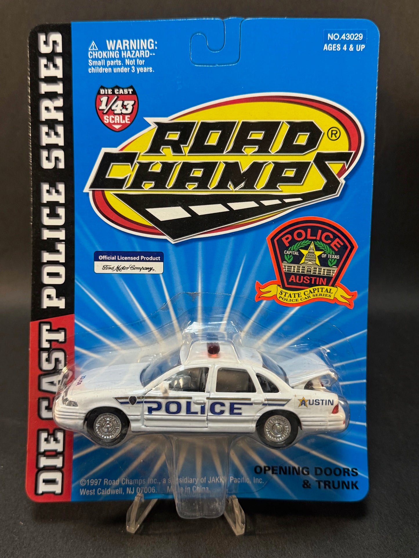 1997 Road Champs State Capital Series Austin Texas Police, White