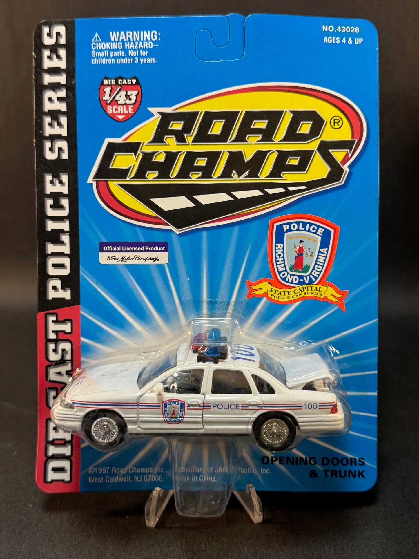 1997 Road Champs State Capital Series Richmond Virginia Police, White