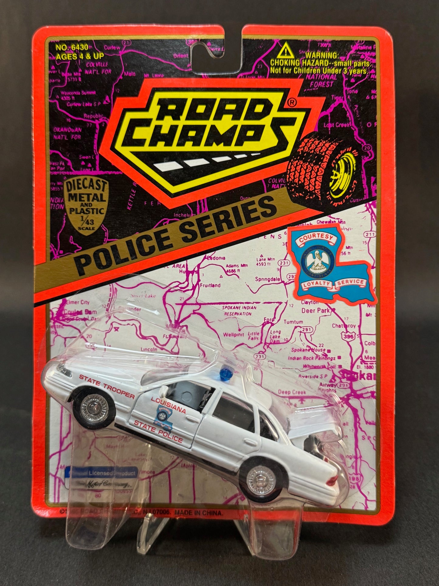 1995 Road Champs State Police Collector's Series Louisiana State Police, White