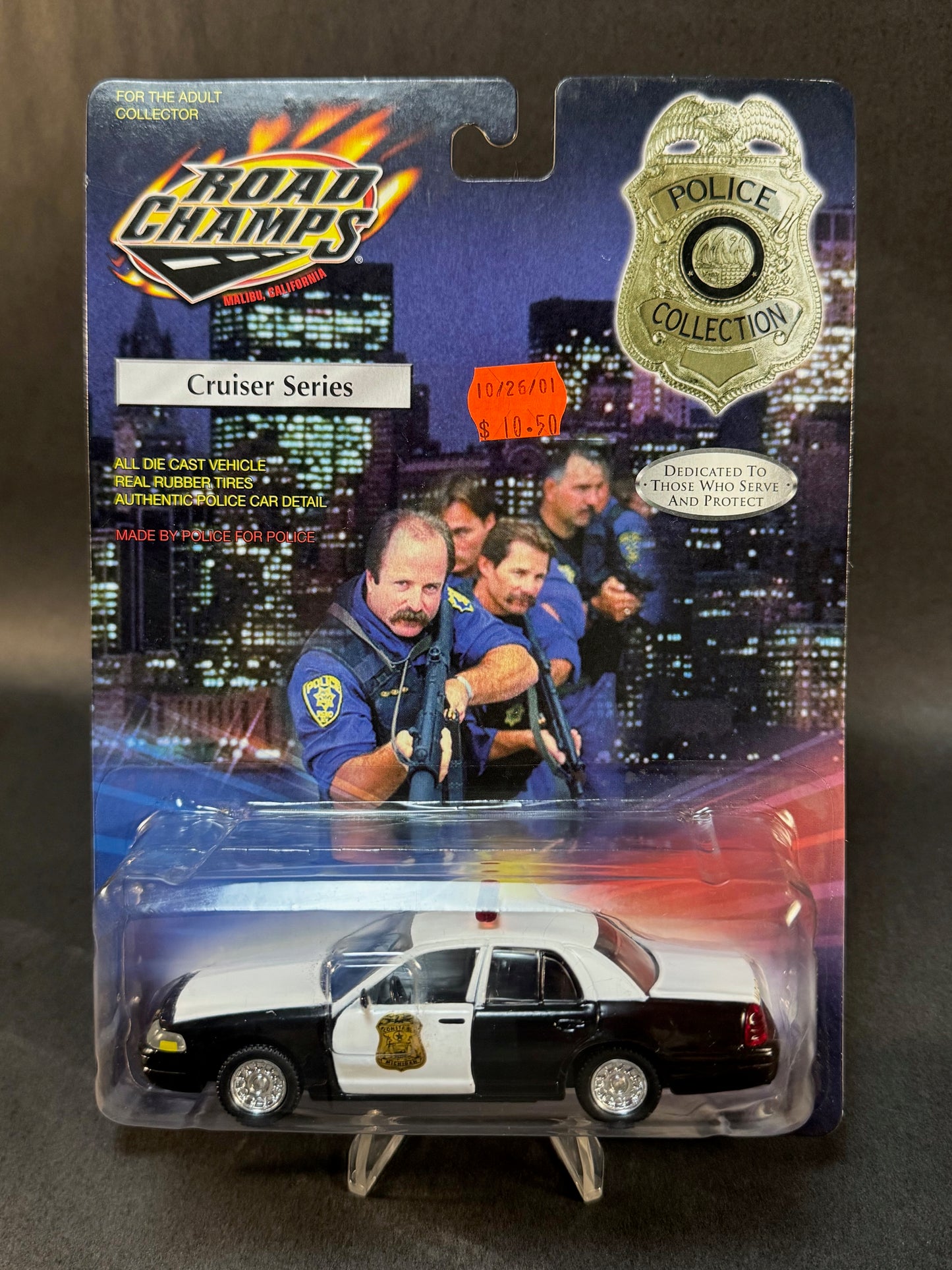 2000 Road Champs Police Collection Cruiser Series Michigan Constable, Black and White