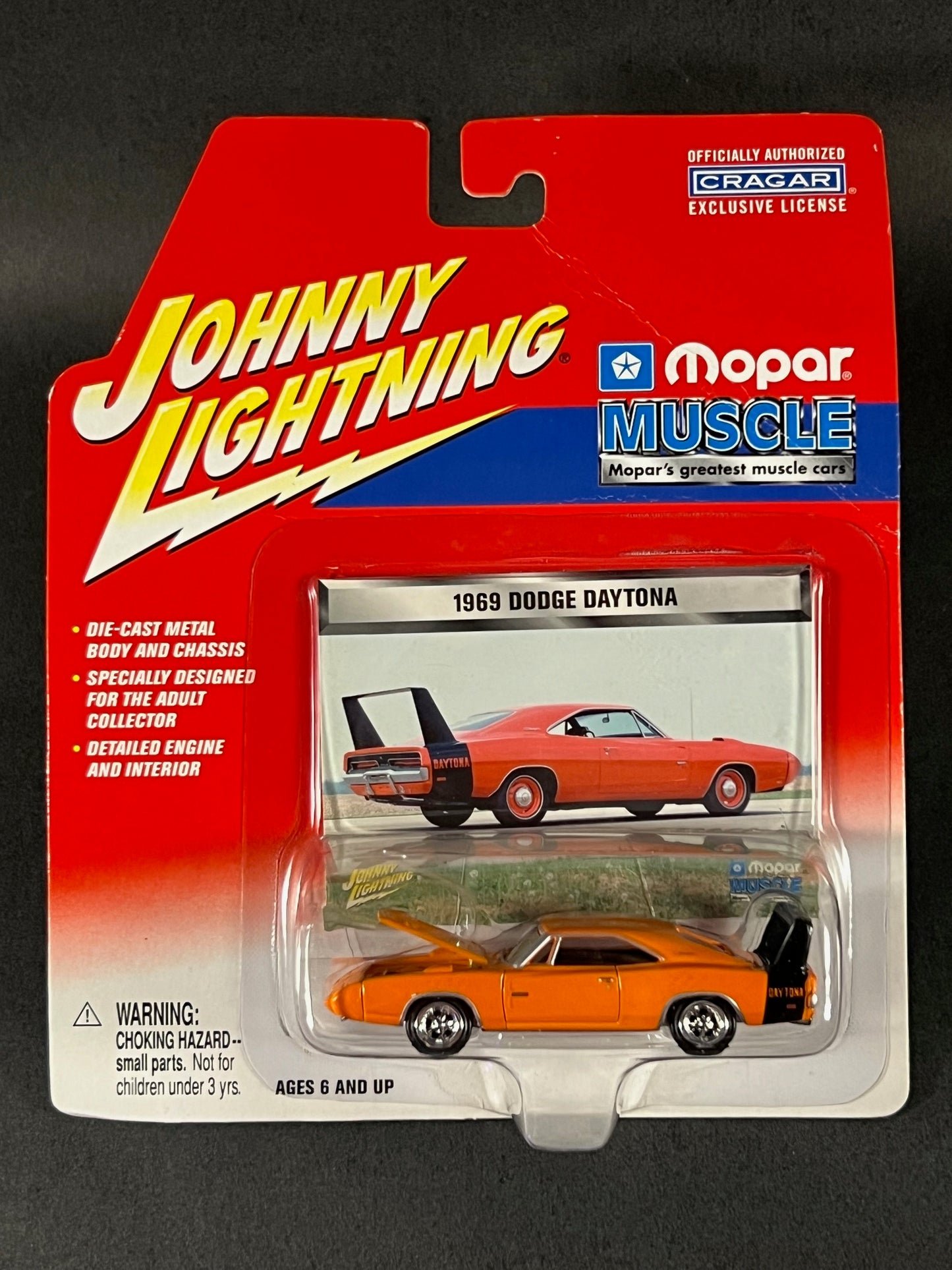 2002 Johnny Lightning Mopar Muscle 1969 Dodge Daytona, Orange