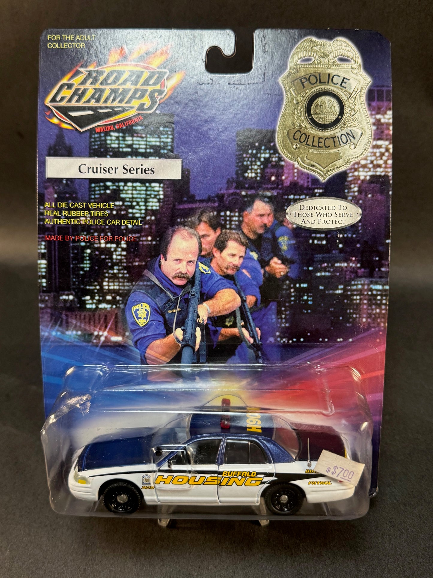 2000 Road Champs Police Collection Cruiser Series Buffalo New York Housing Patrol, Blue and White