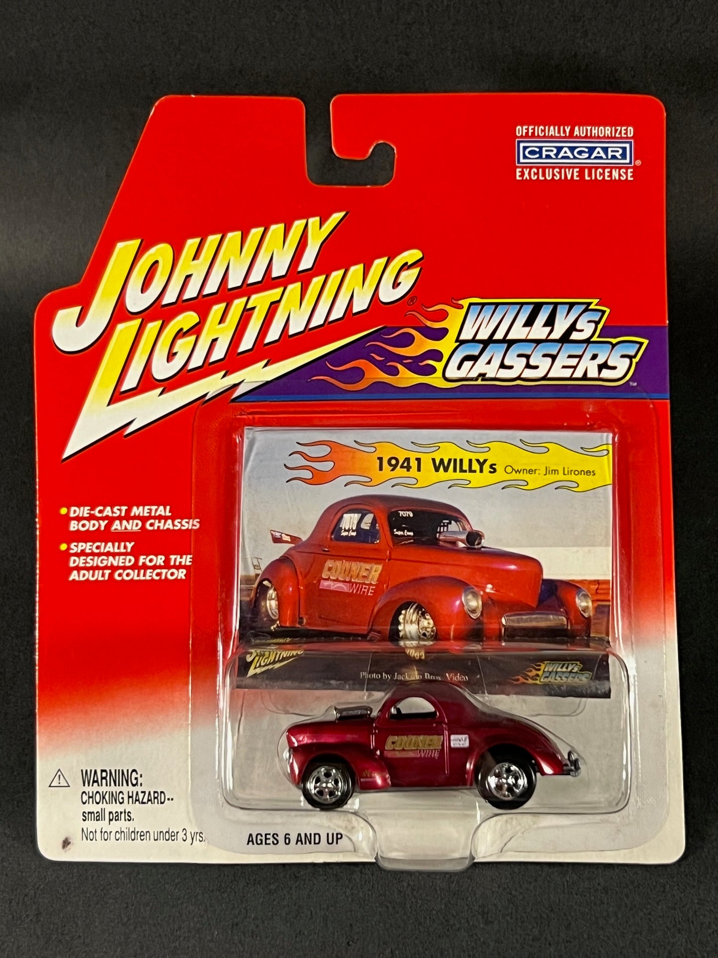 2001 Johnny Lightning Willys Gassers Jim Lirones' 1941 WILLYs, Red