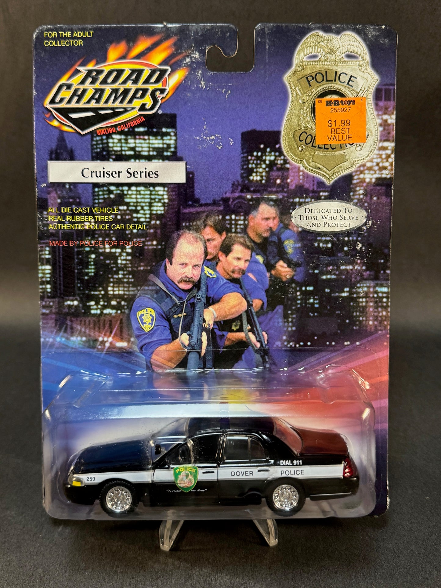 2000 Road Champs Police Collection Cruiser Series Dover Delaware Police, Black