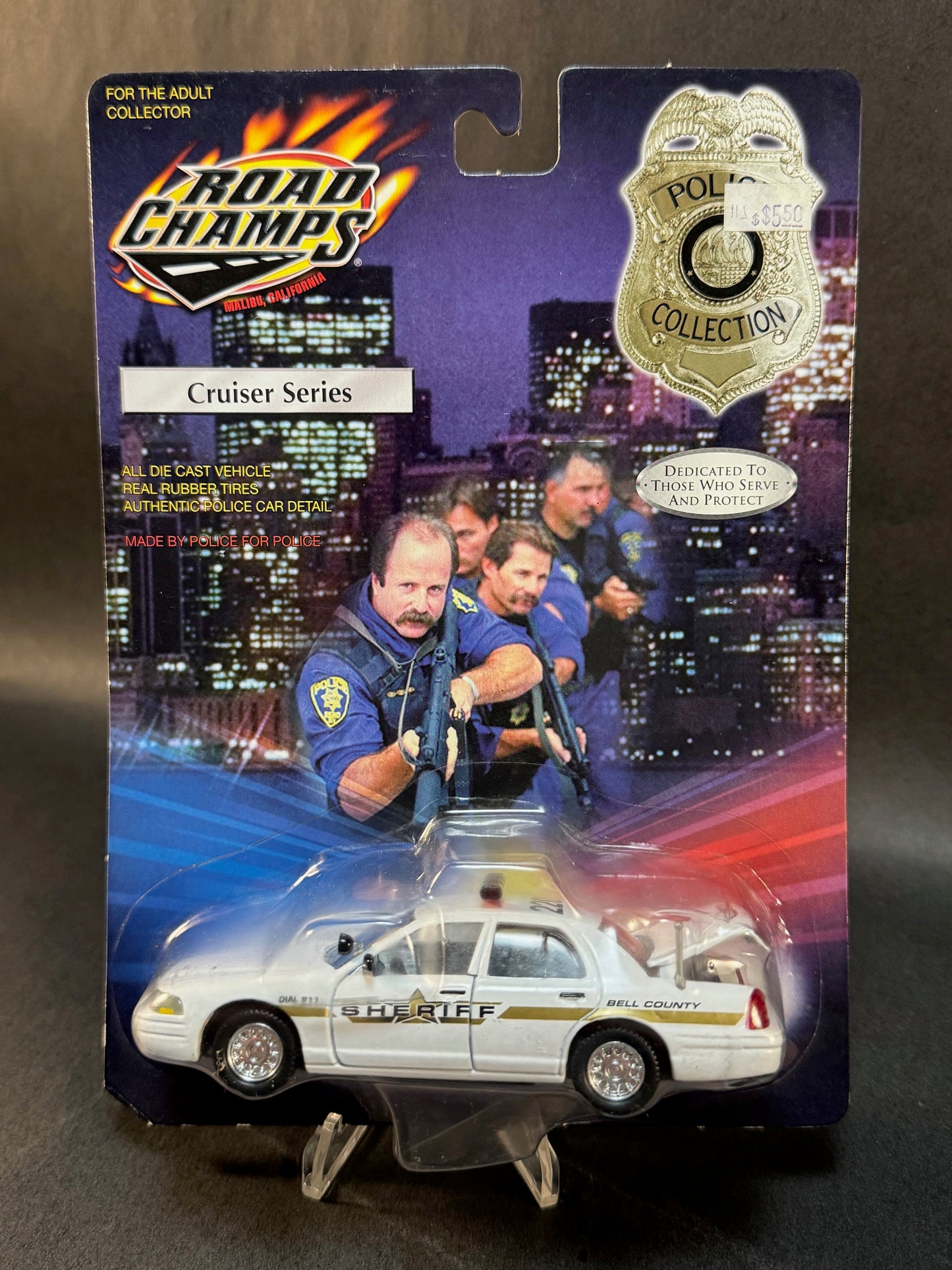 2000 Road Champs Police Collection Cruiser Series Bell County Sheriff, White