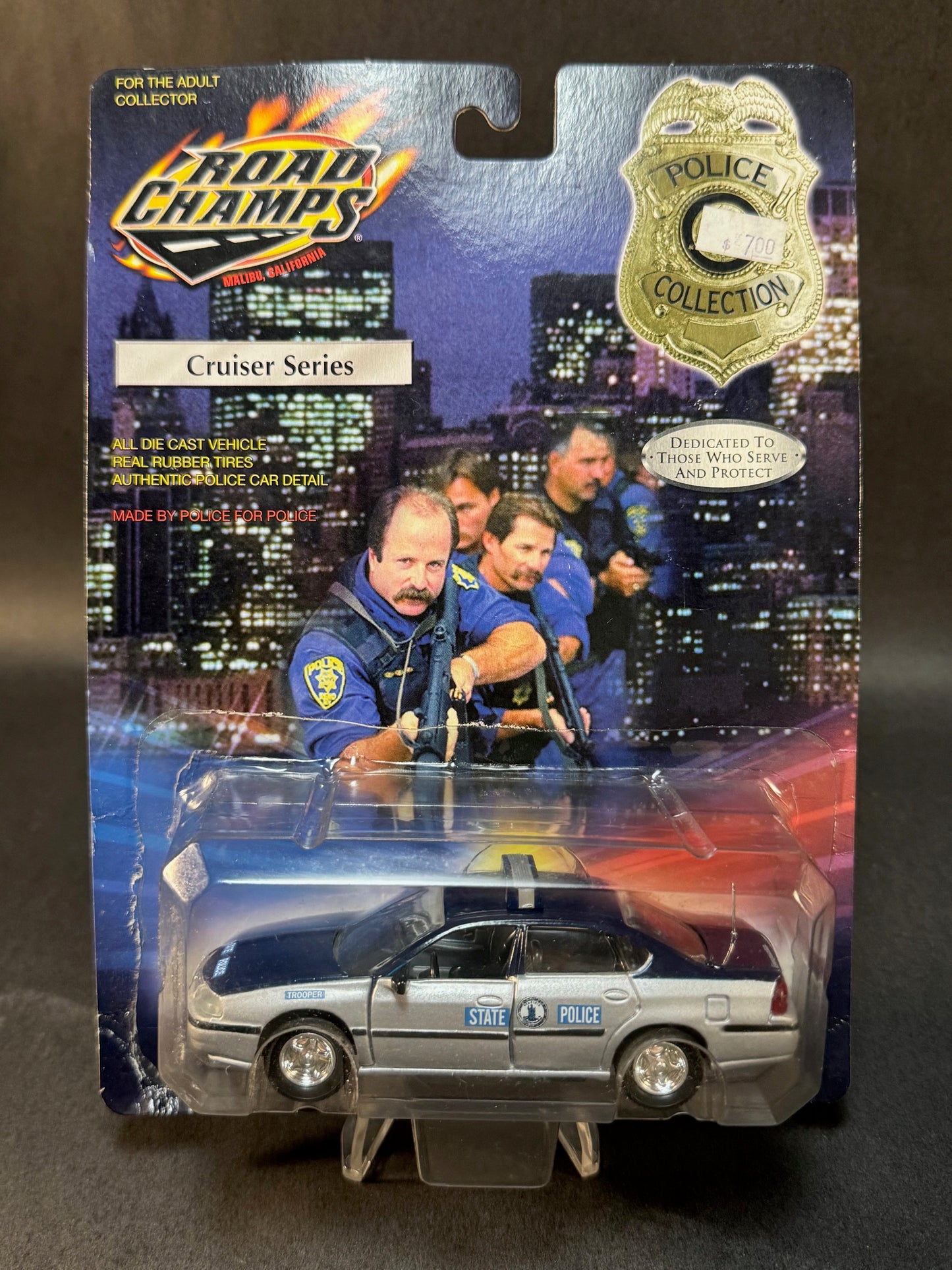 2000 Road Champs Police Collection Cruiser Series Virginia State Police, Blue and Silver